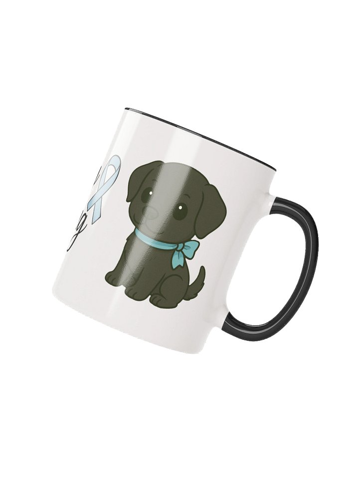 Stay Strong Black Lab Puppy Prostate Cancer Awareness Mug product image (2)