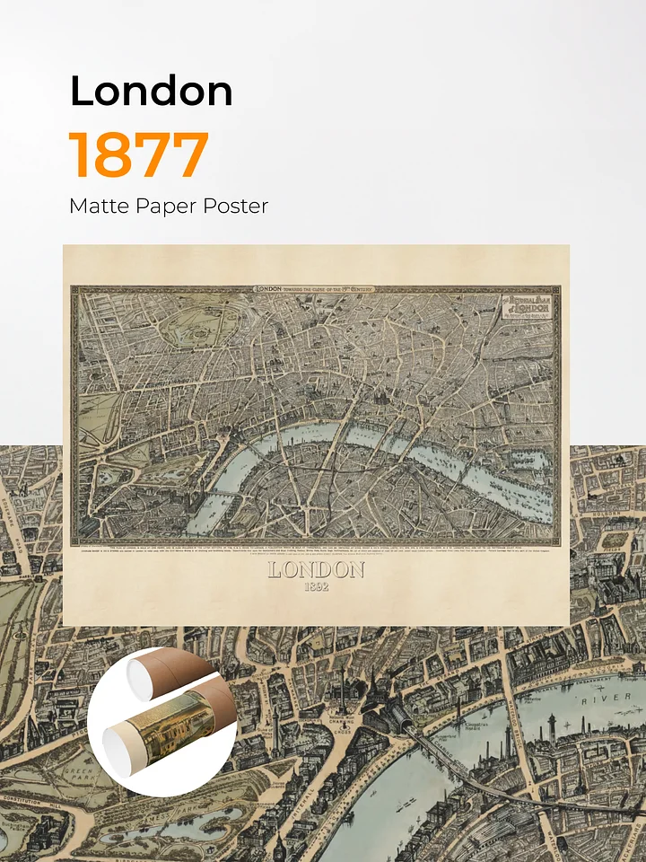 London 1877 (Unframed Poster Print) product image (1)