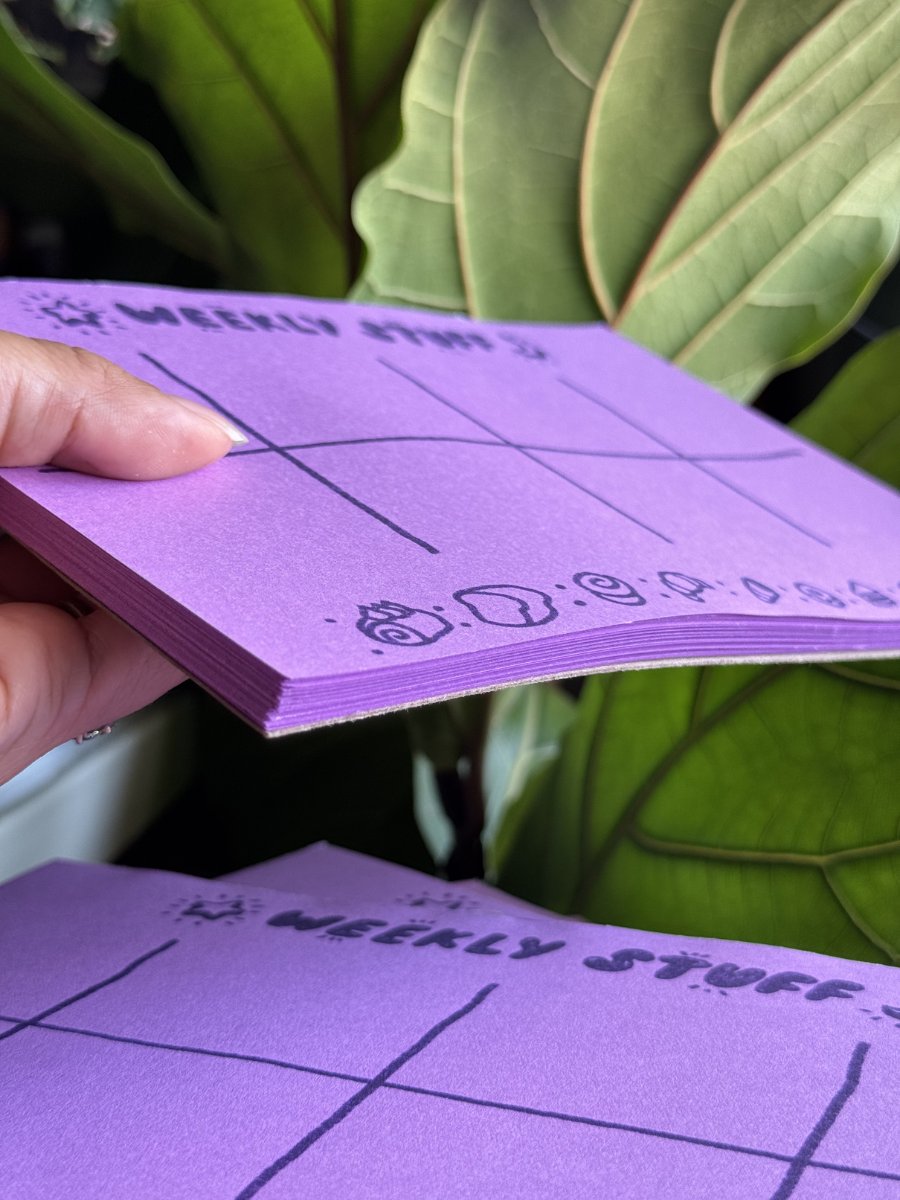Ube Weekly Memo Pad - Undated product image (3)