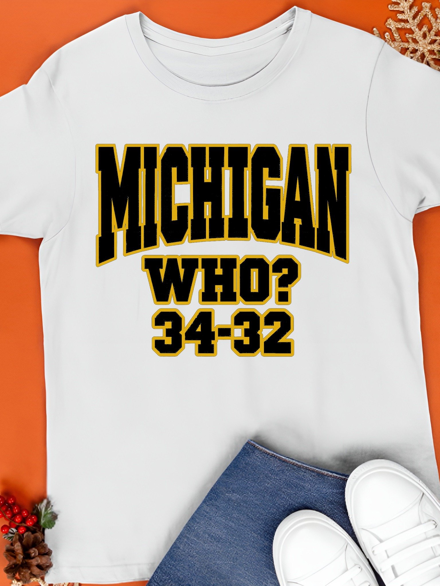 Michigan Who 34 32 Shirt product image (1)