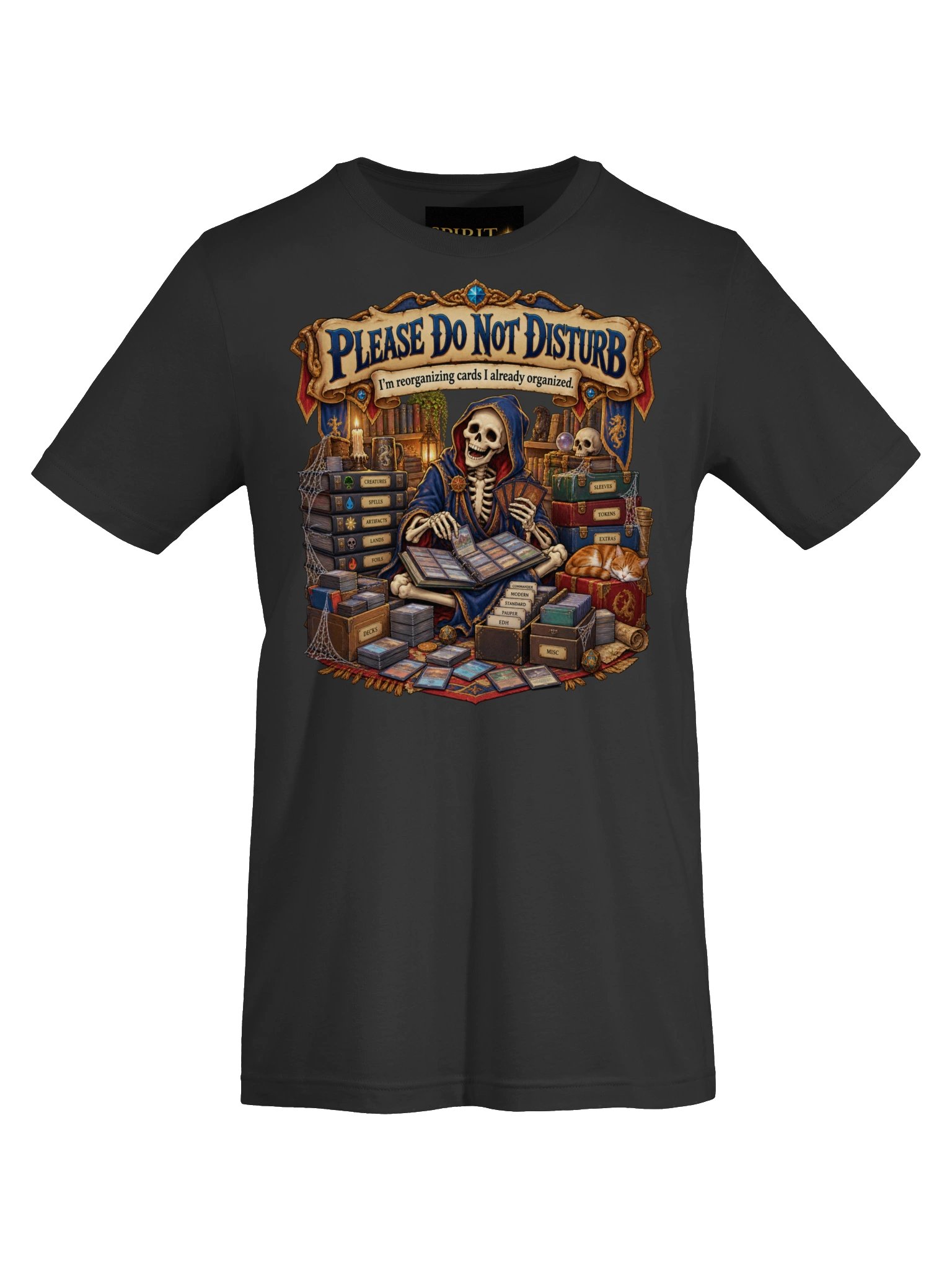 Please Do Not Disturb Card Reorg Skeleton Tee product image (19)
