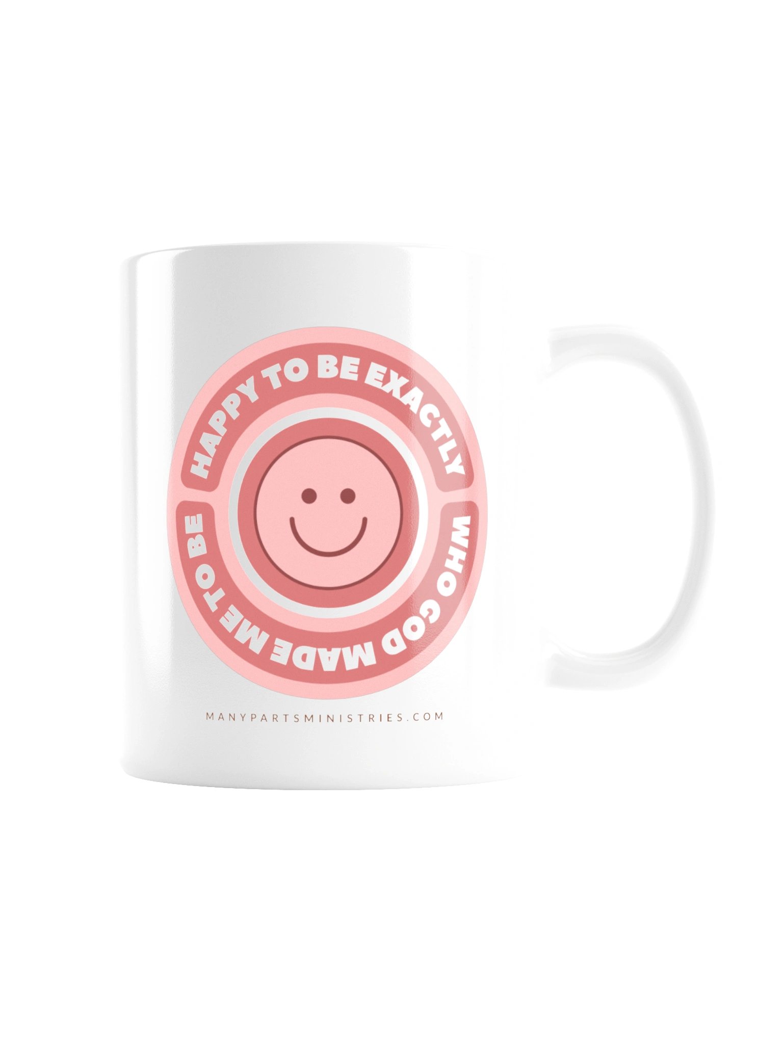 Happy to Be Exactly Who God Made Me to Be Mug - Pink product image (3)