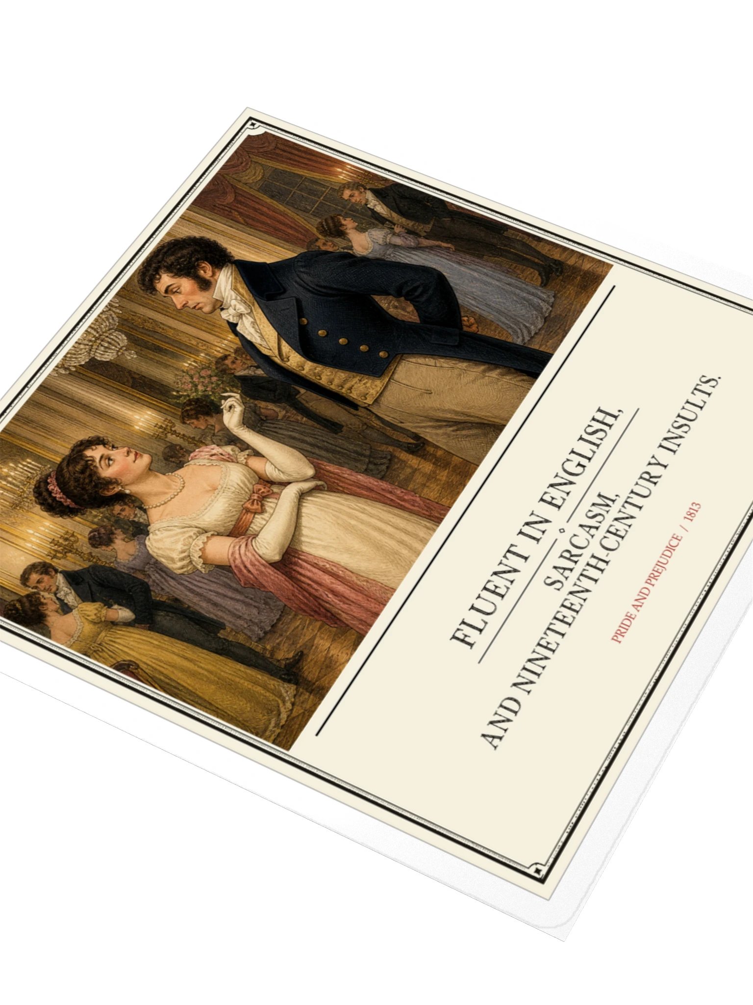 Fluent In Insults -- Pride and Prejudice Sticker product image (3)