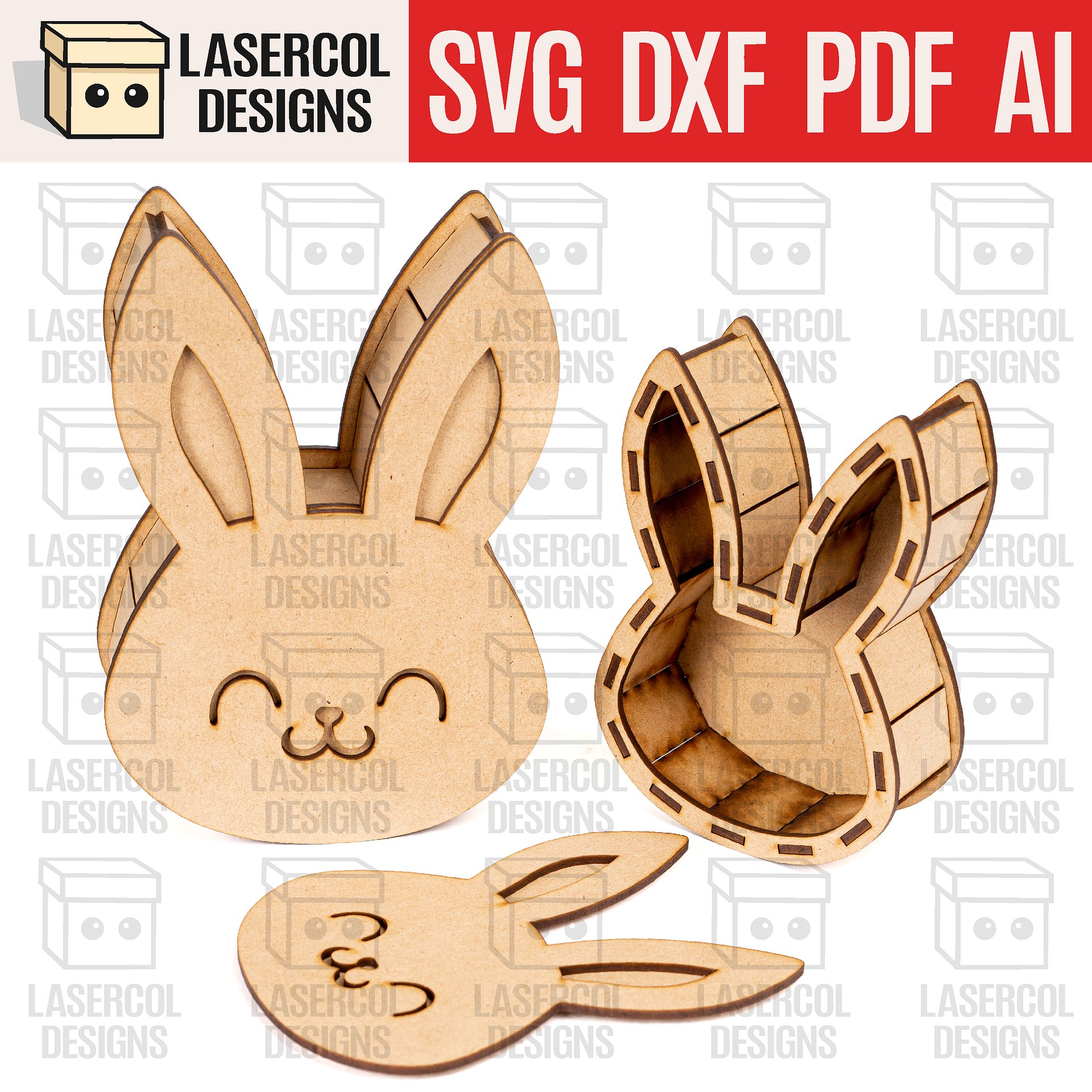 Easter Boxes Bundle (Set 1-2-3-4) - Laser Cut Files product image (5)