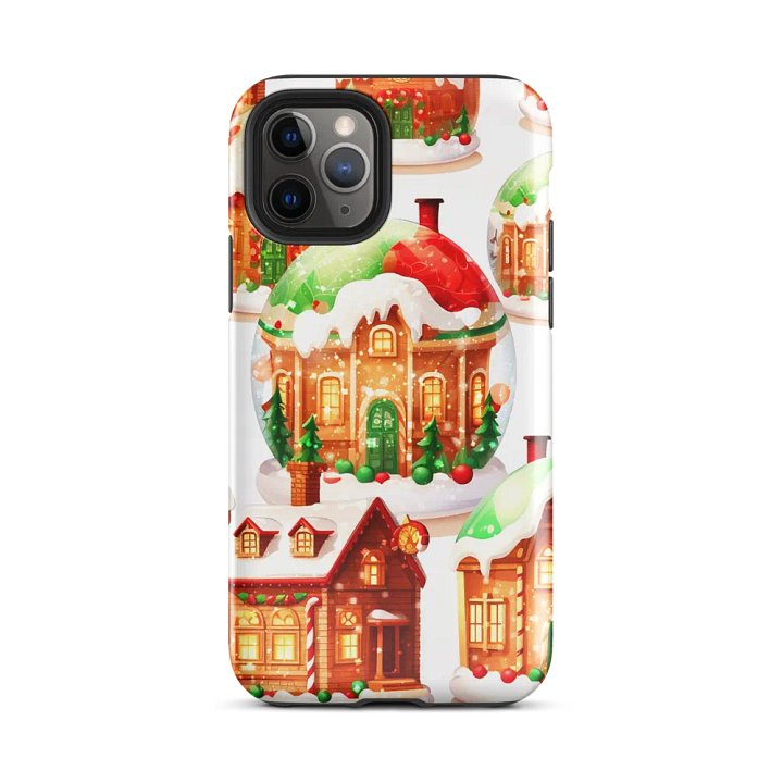 Winter Wonderalnd - Festive Gingerbread Houses iPhone Case product image (25)