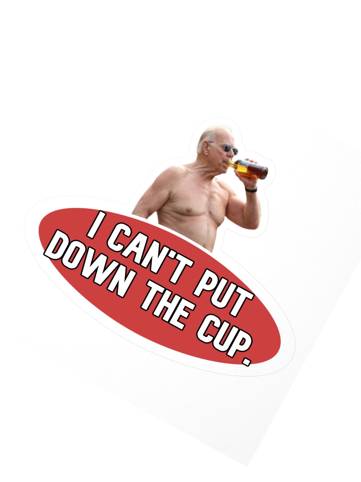 Can't Put Down the Cup Sticker product image (3)
