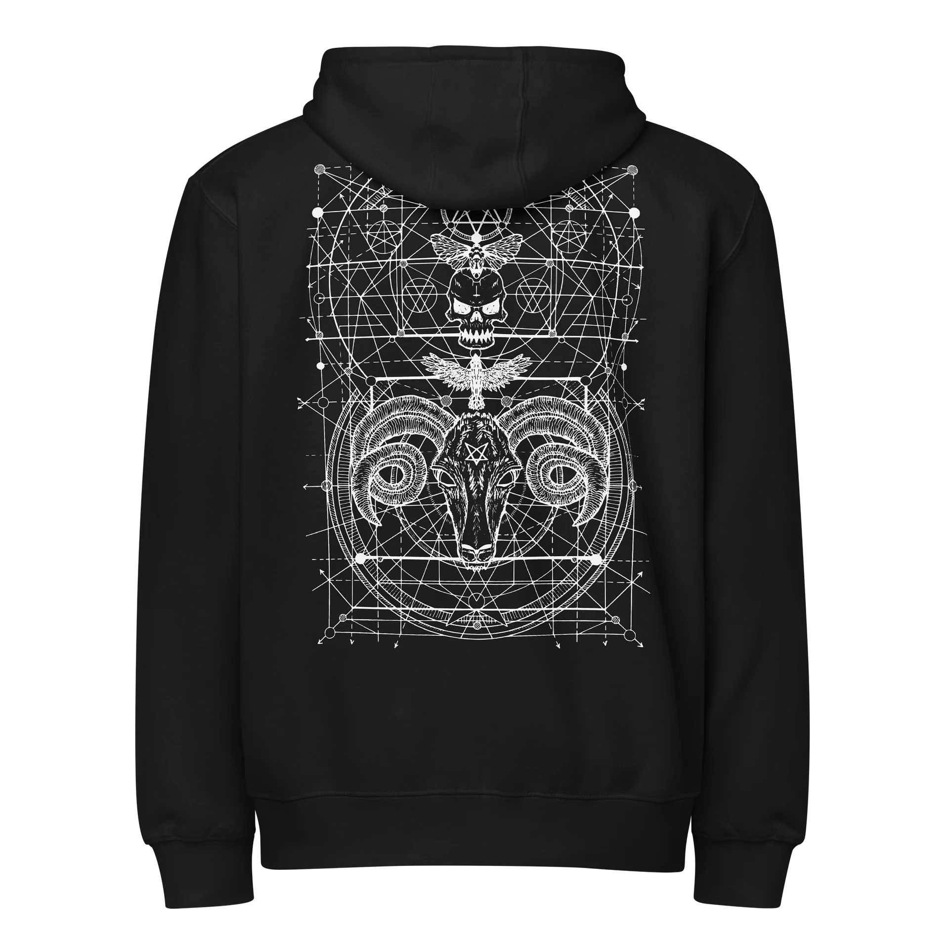 Odd Duck Merch Occult Zip Up Hoodie product image (5)