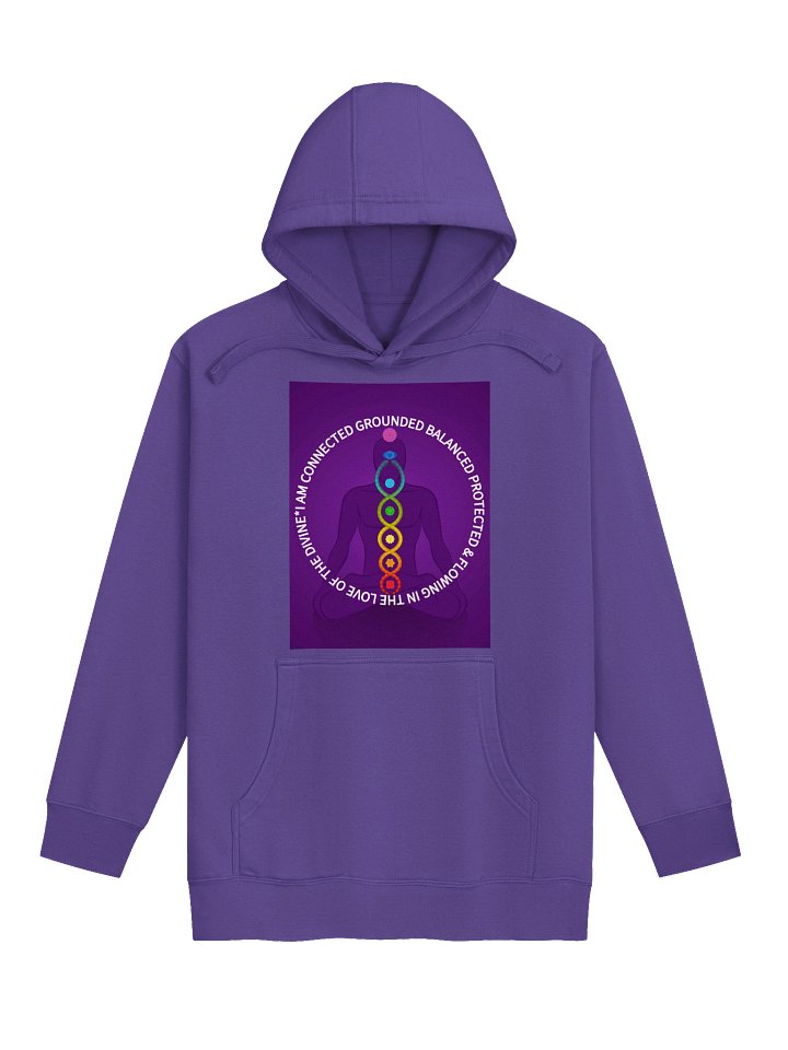 Solanas Mantra Chakra Purple Hoodie product image (1)