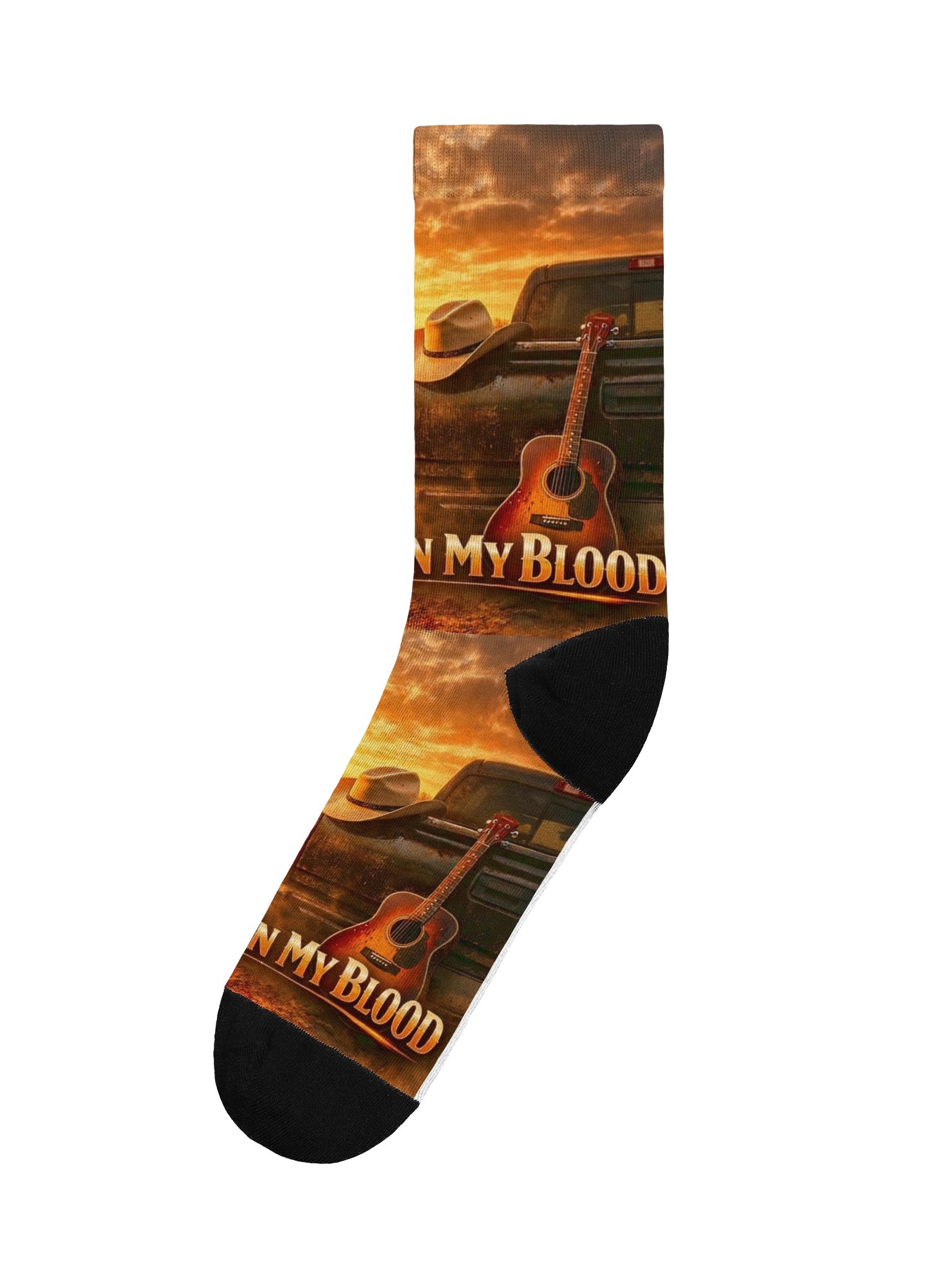 Country In My Blood Sustainable Crew Socks by ZeekFamilyAppeal product image (1)