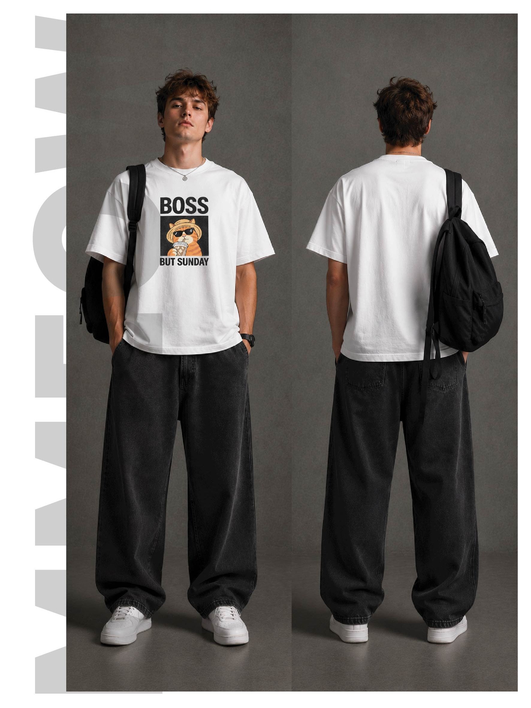 BOSS BUT SUNDAY BOXY T - SHIRT PRINTED product image (4)