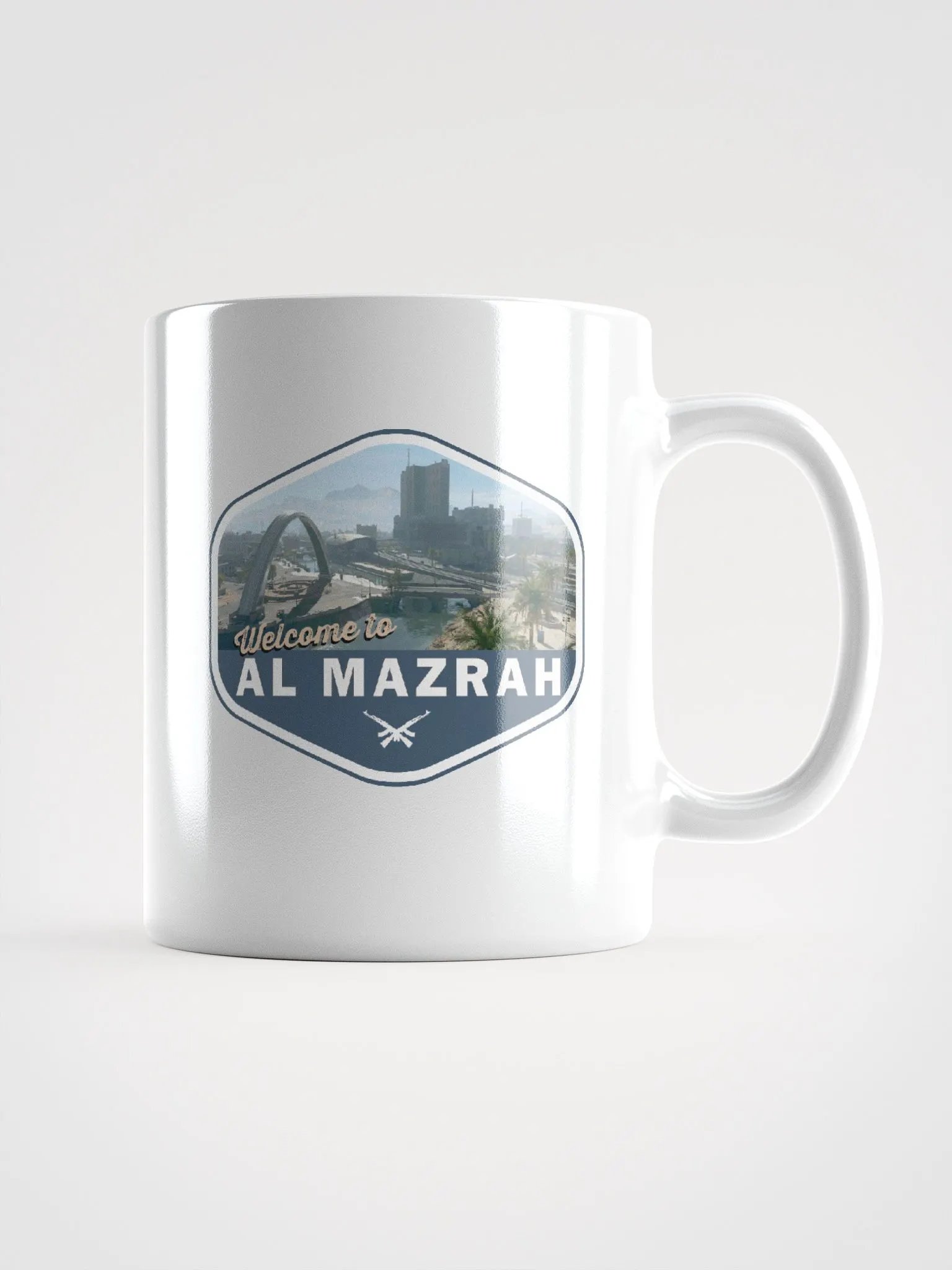 Welcome to Al Mazrah Mug, White product image (1)
