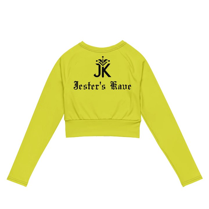 Shape Shenanigans Yellow Long Sleeve Crop Top product image (2)