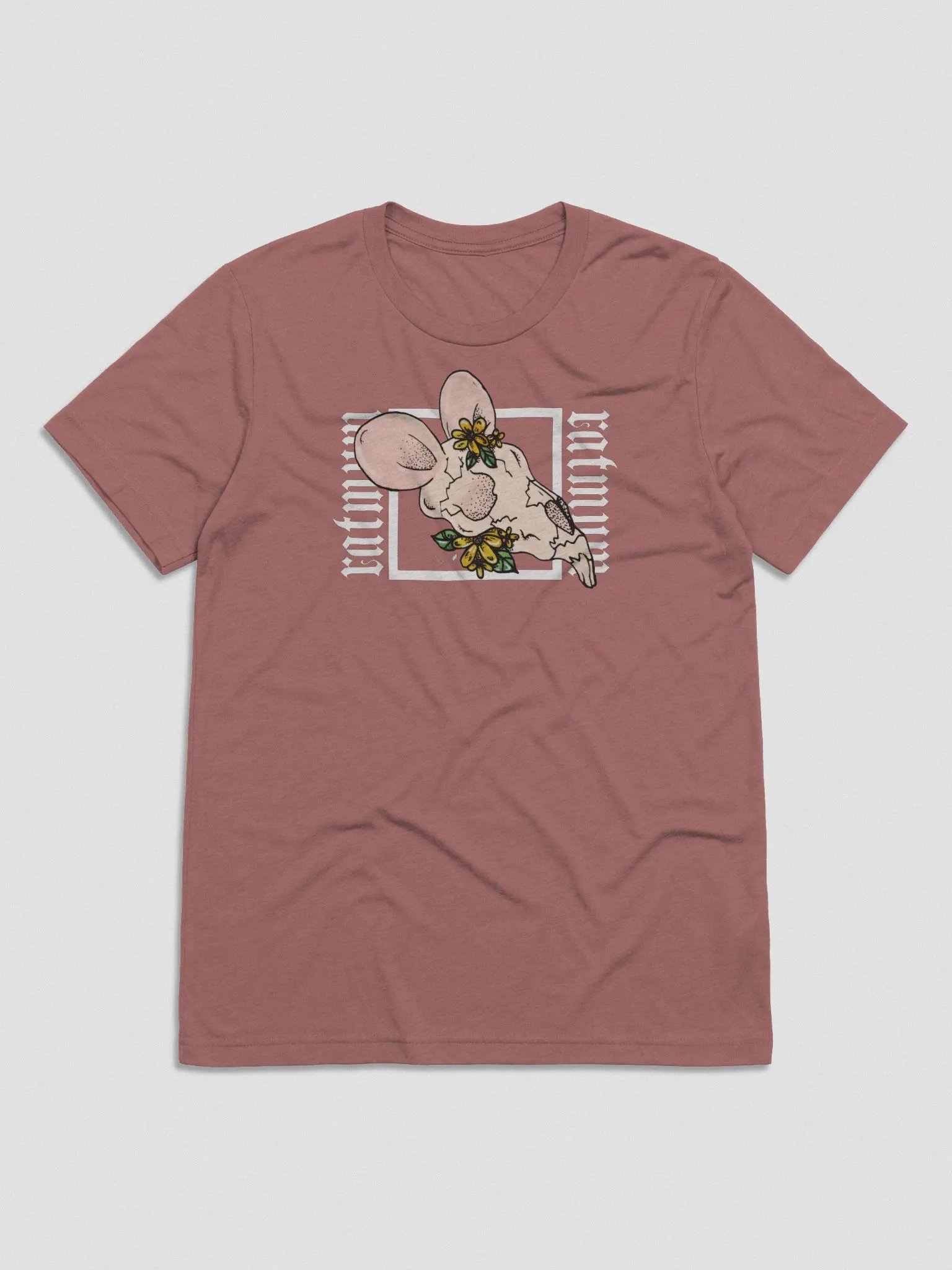 AJA X RAT - Flower Skull T-Shirt (Mauve) product image (2)