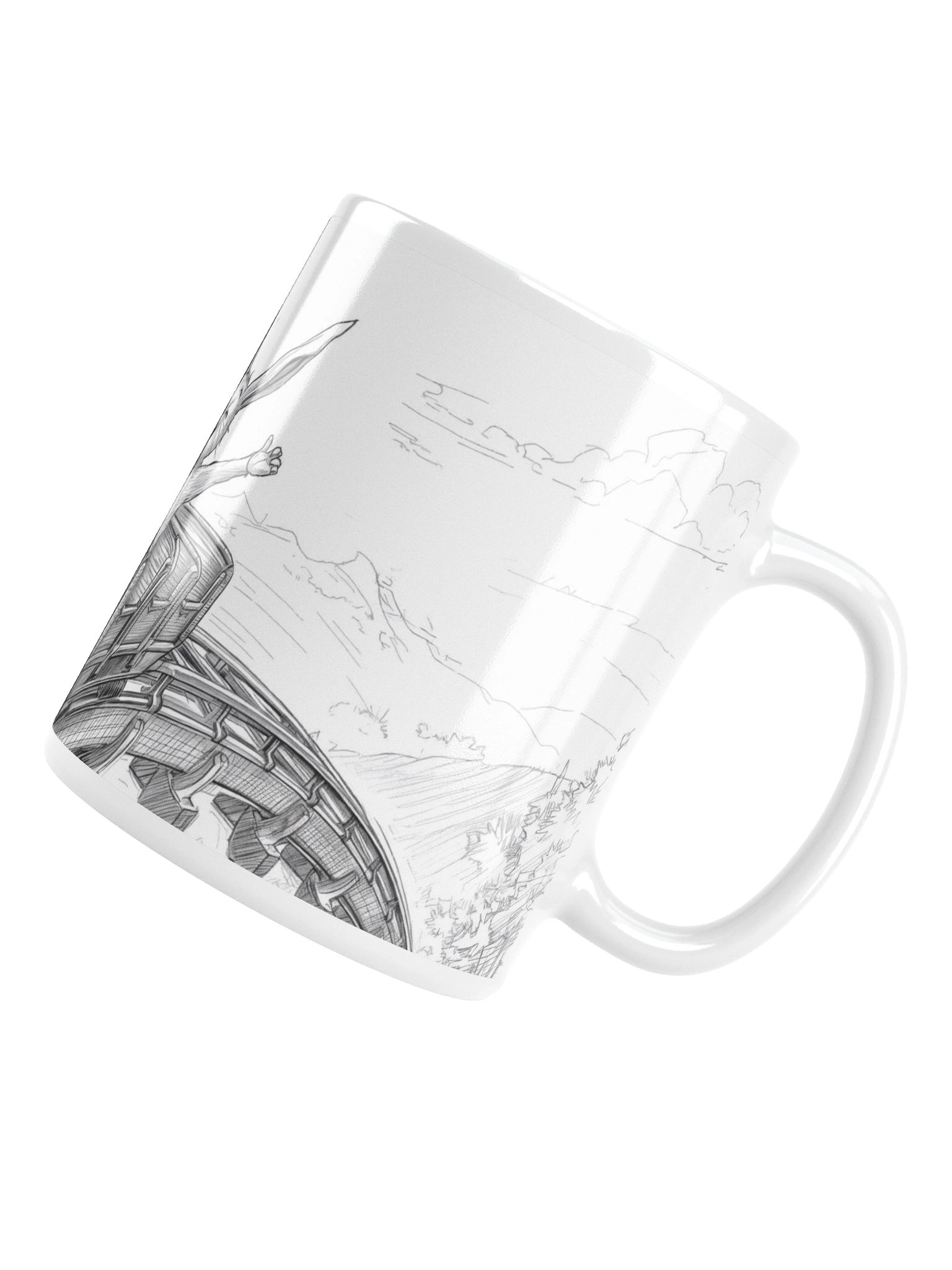 Roller Coaster Bunny Mug – Cute Rabbit Ride Coffee Cup for Theme Park Lovers product image (6)