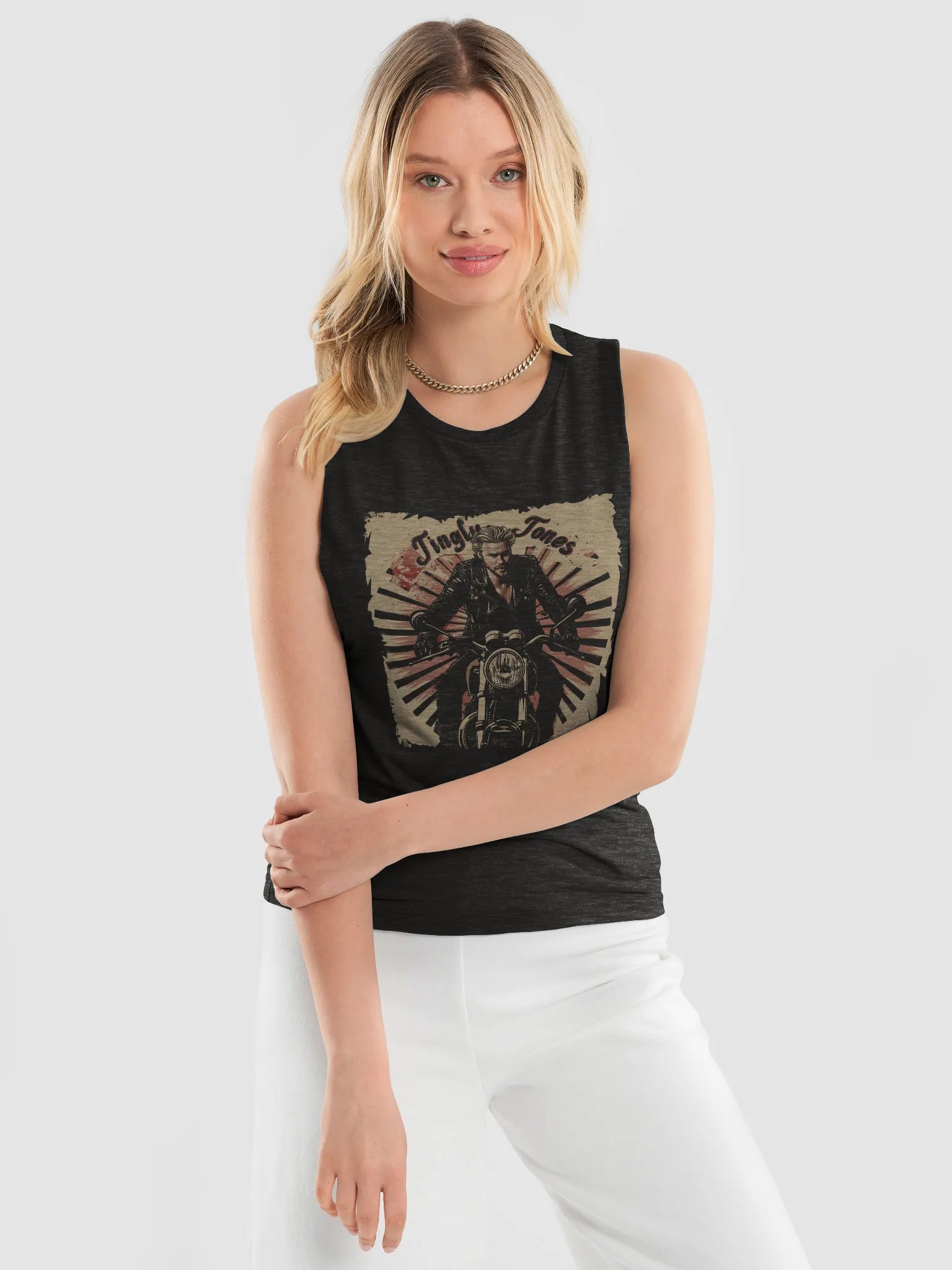 TinglyTones "Ride or die" Muscle Tank v1 product image (3)