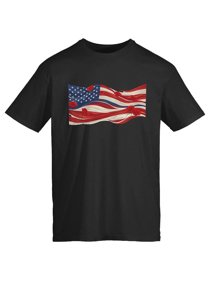 Poppies & Stripes Unisex Tee product image (1)