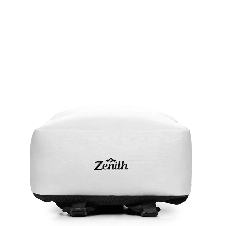 Zenith Minimalist All-Over Print Backpack - White product image (2)