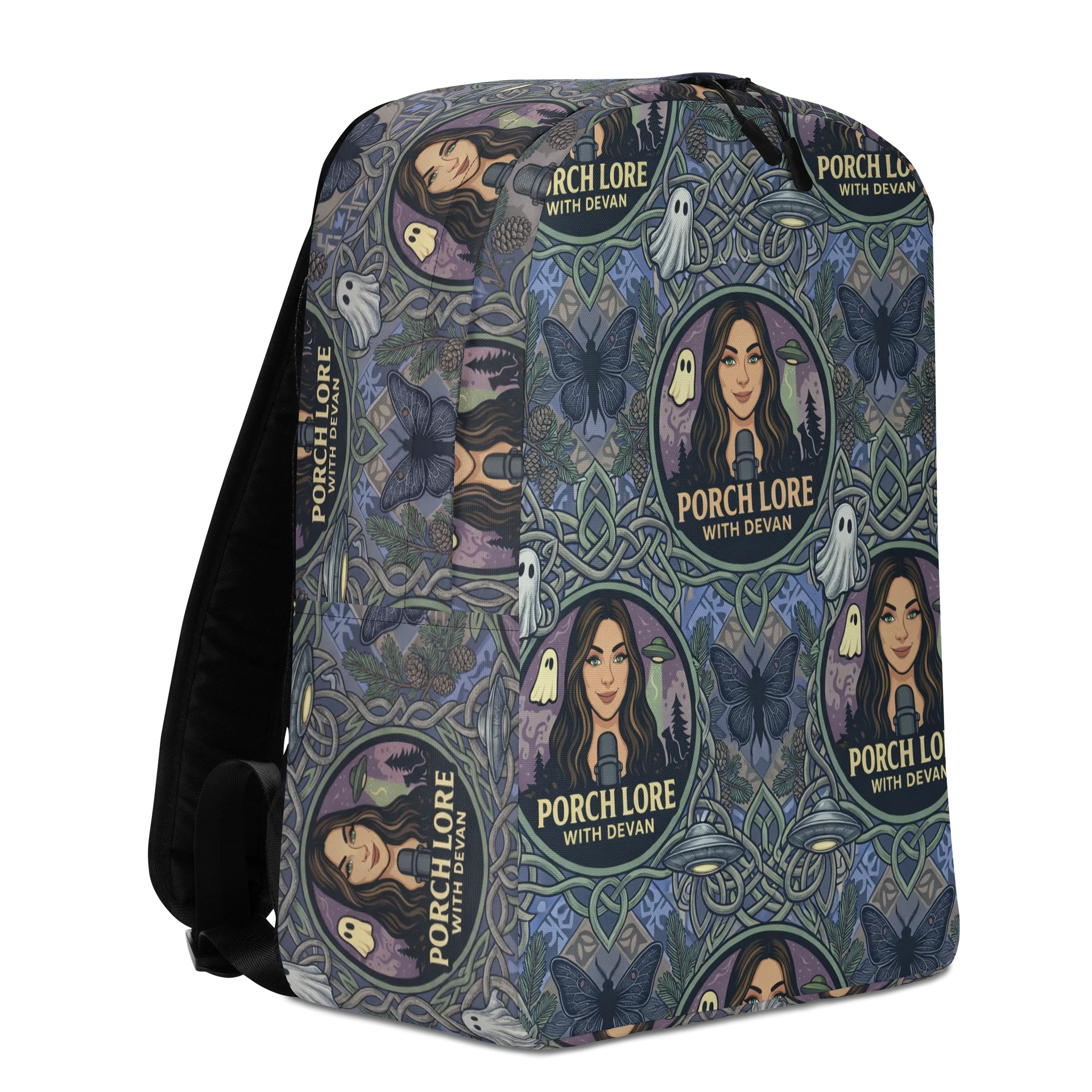 PORCH LORE DEVAN PERIWINKLE MOTH MINIMALIST BACKPACK product image (5)