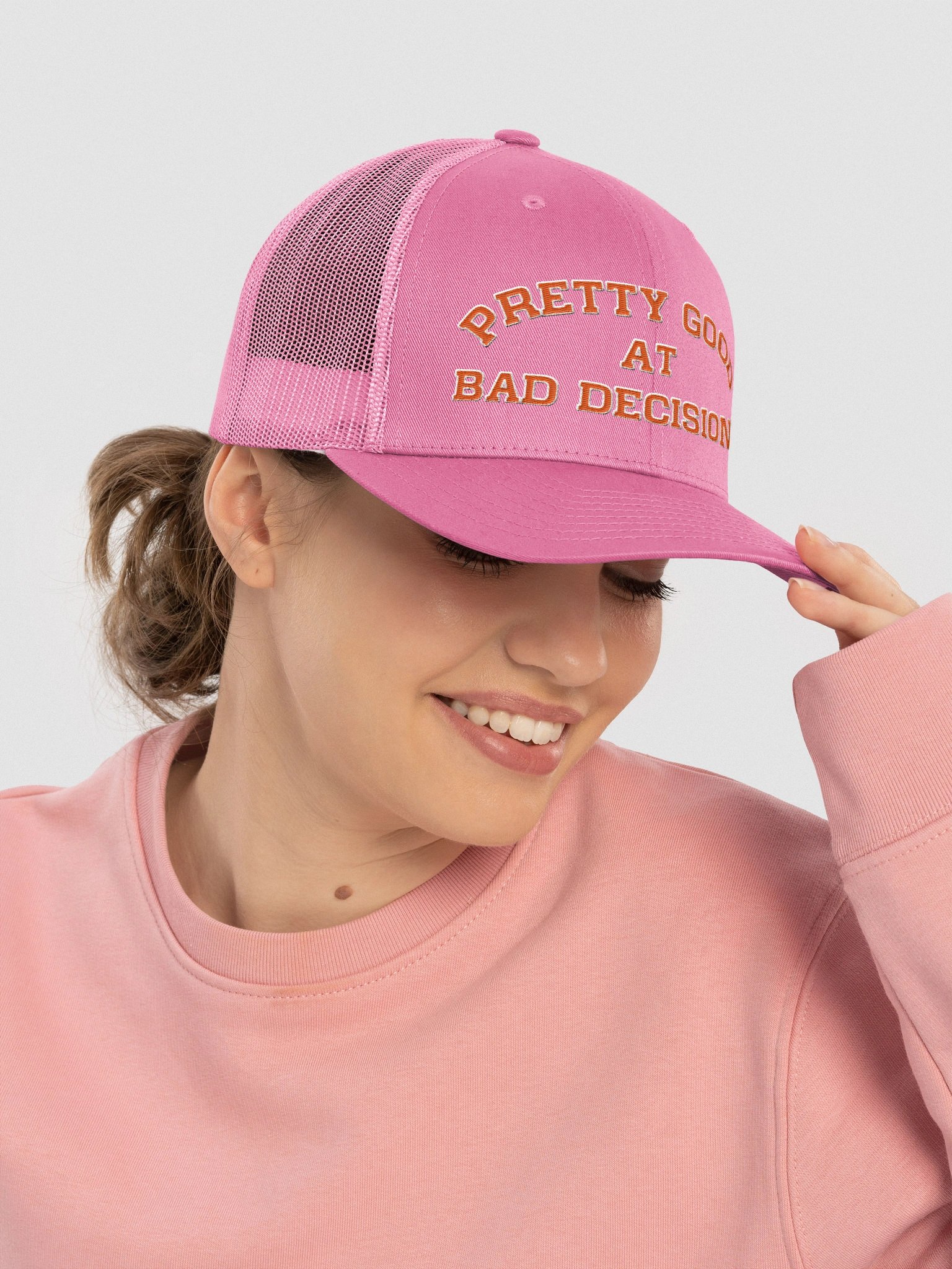 Pretty Good at Bad Decisions Trucker product image (24)