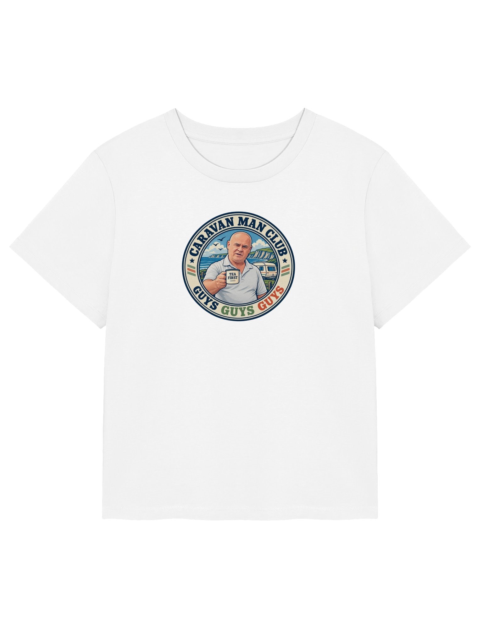 Guys Guys Guys | Women’s White Tee product image (1)