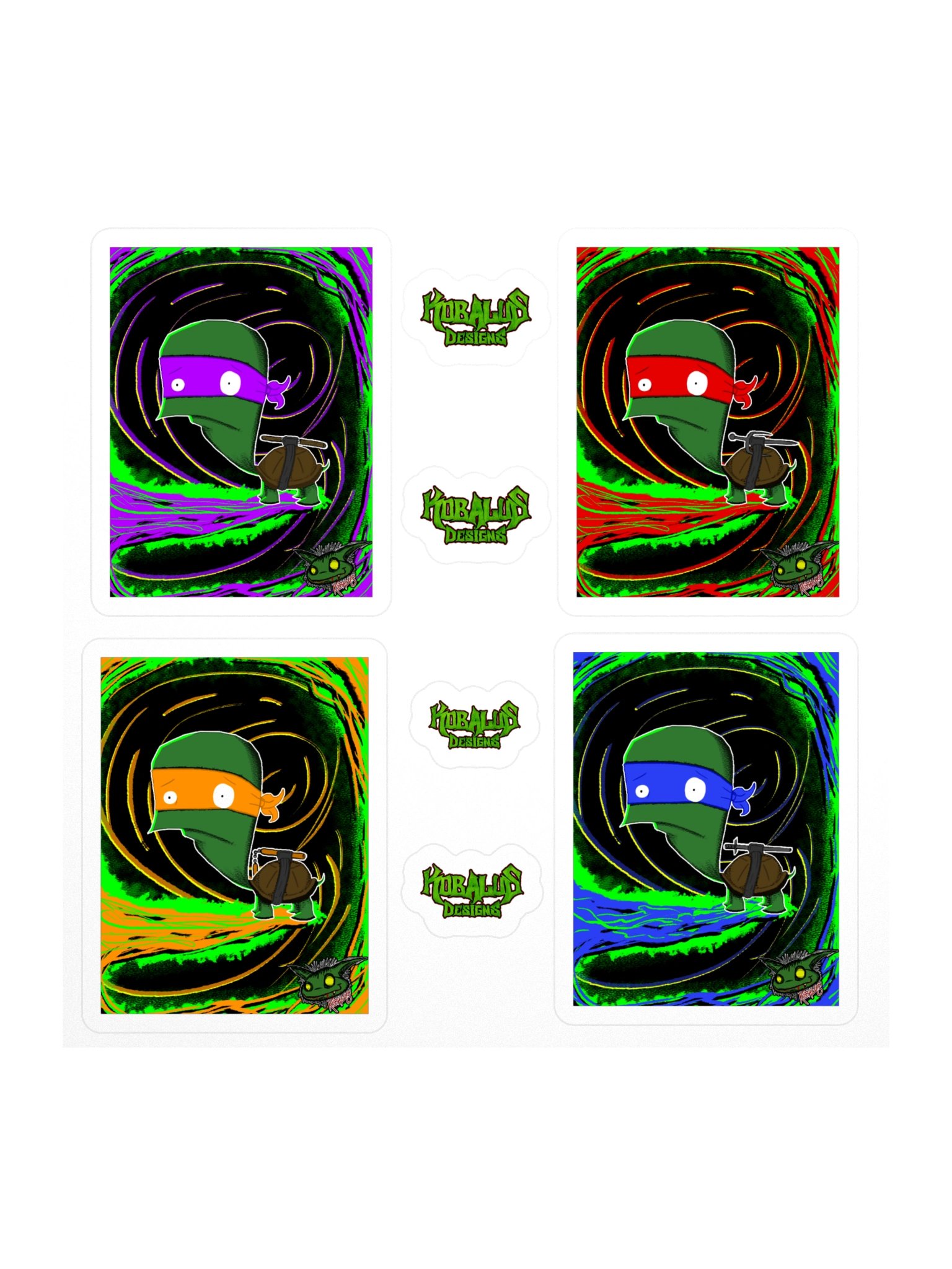 Turtles in a Half Shell Sticker Sheet product image (1)