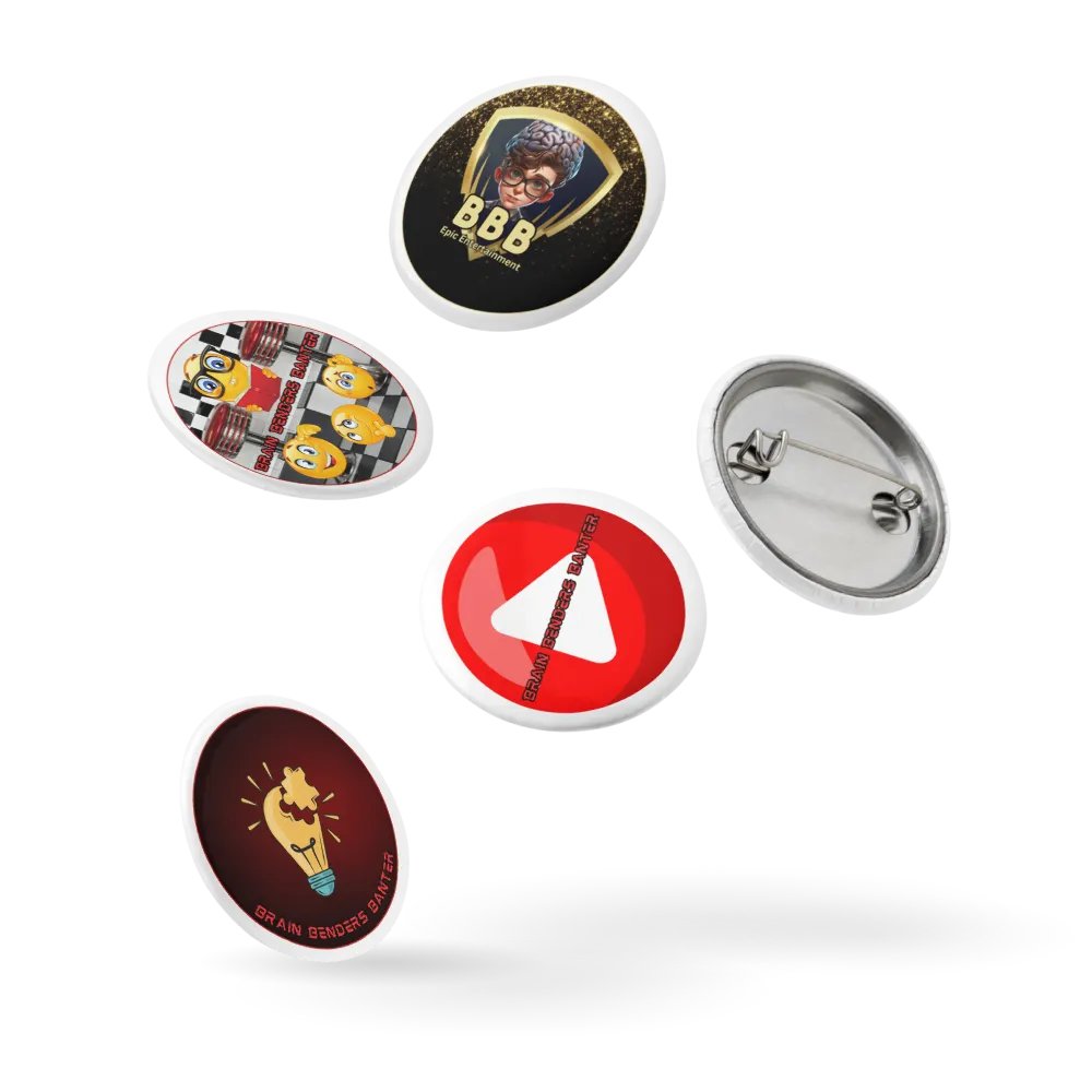 5 Brain Benders Banter Pin Set product image (14)
