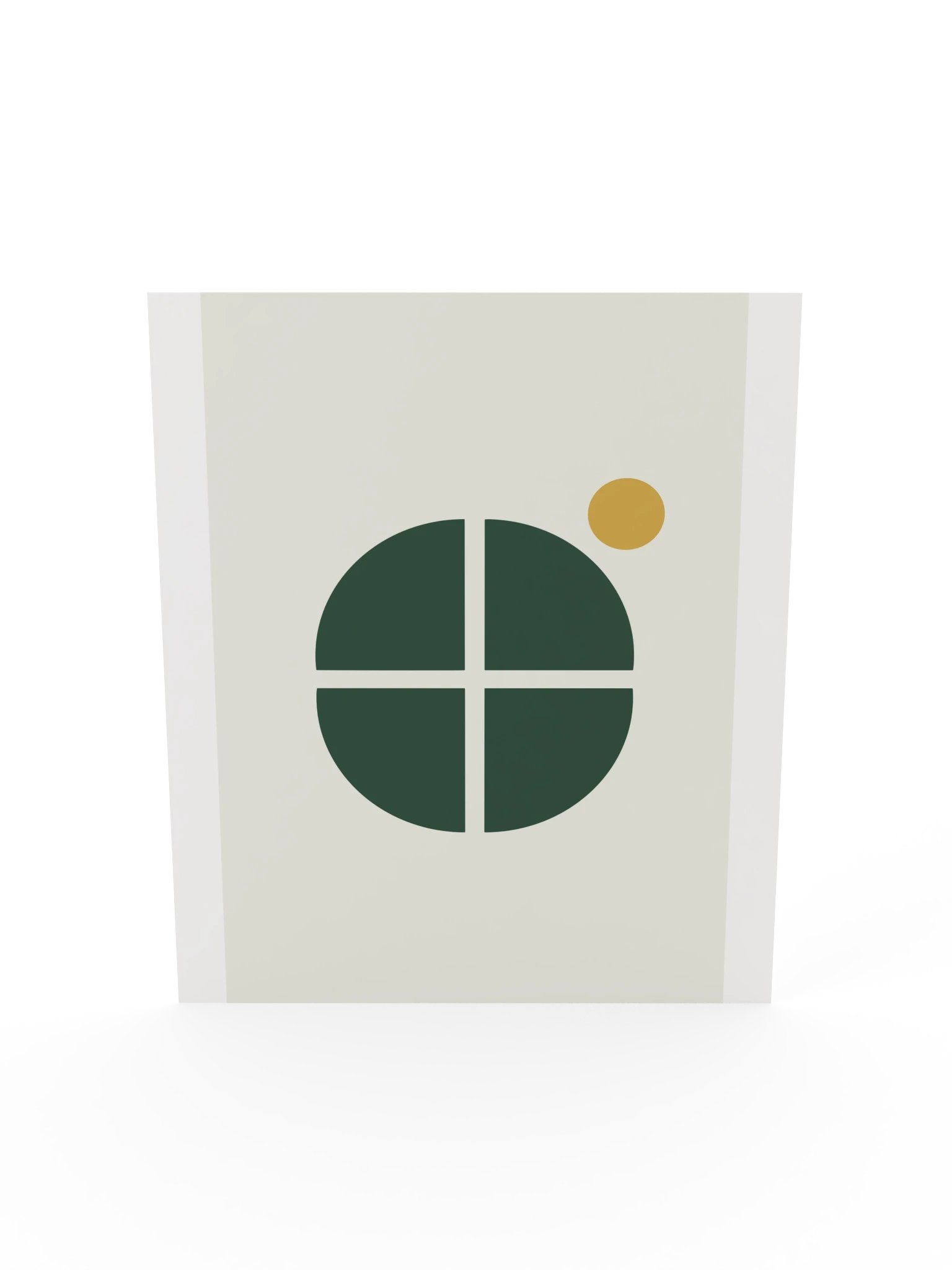 Green Mid Century Circle Print | Modern Bathroom Wall Art product image (7)