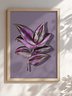 Tradescantia Botanical Art Print | Purple Leaf Printable Wall Art Digital Download