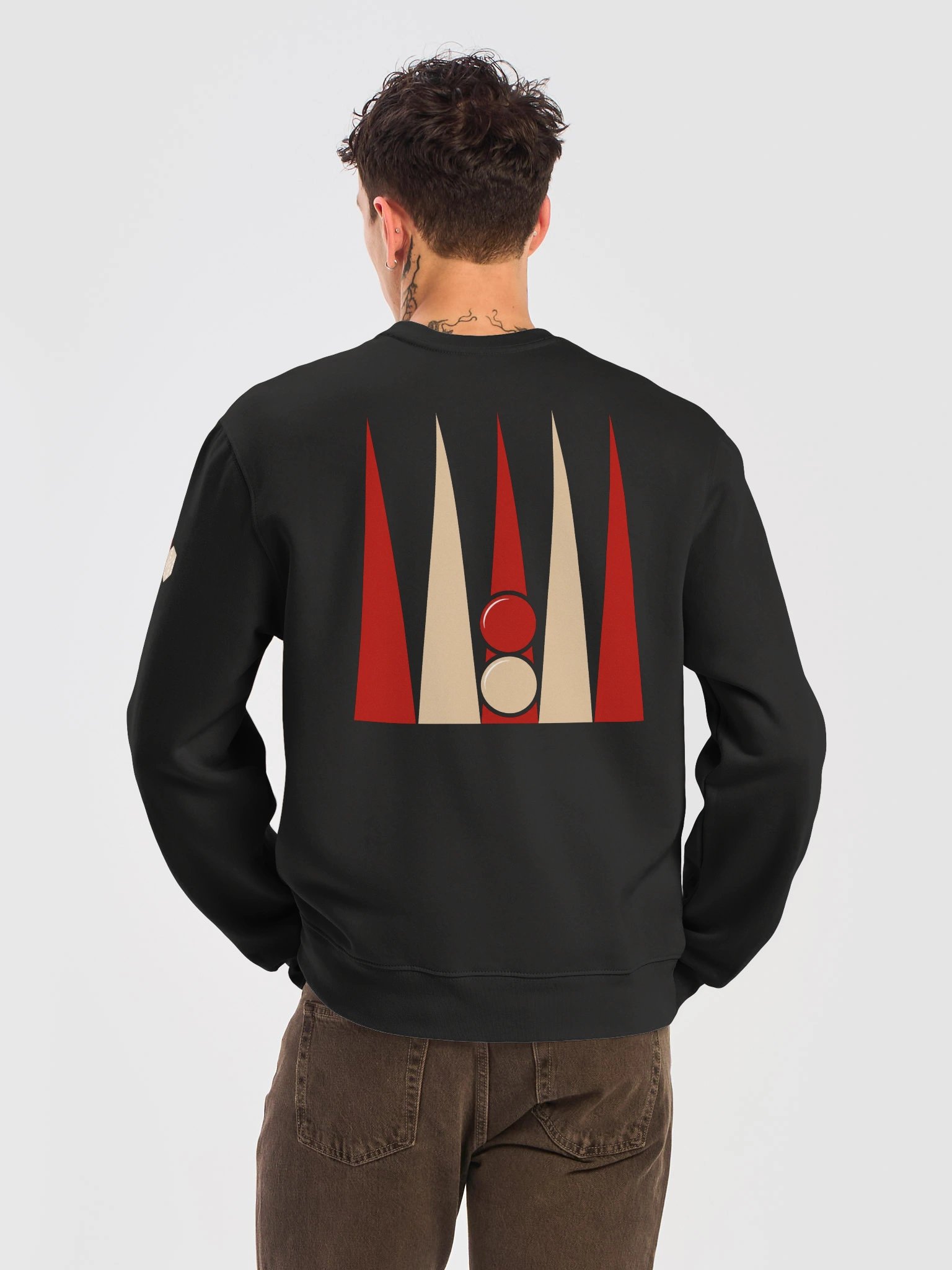 Backgammon Dice Graphic Oversized Sweatshirt product image (2)