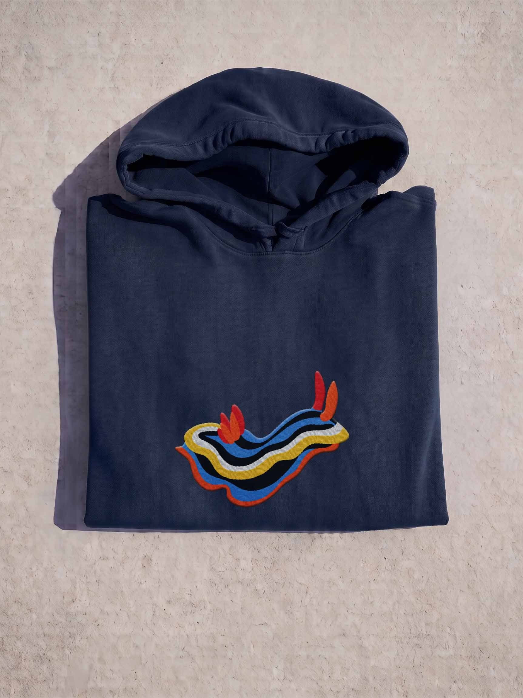 Chromodoris Nudibranch Embroidered Hoodie | Saltwater Reef Aquarium & Ocean Lover Apparel product image (1)