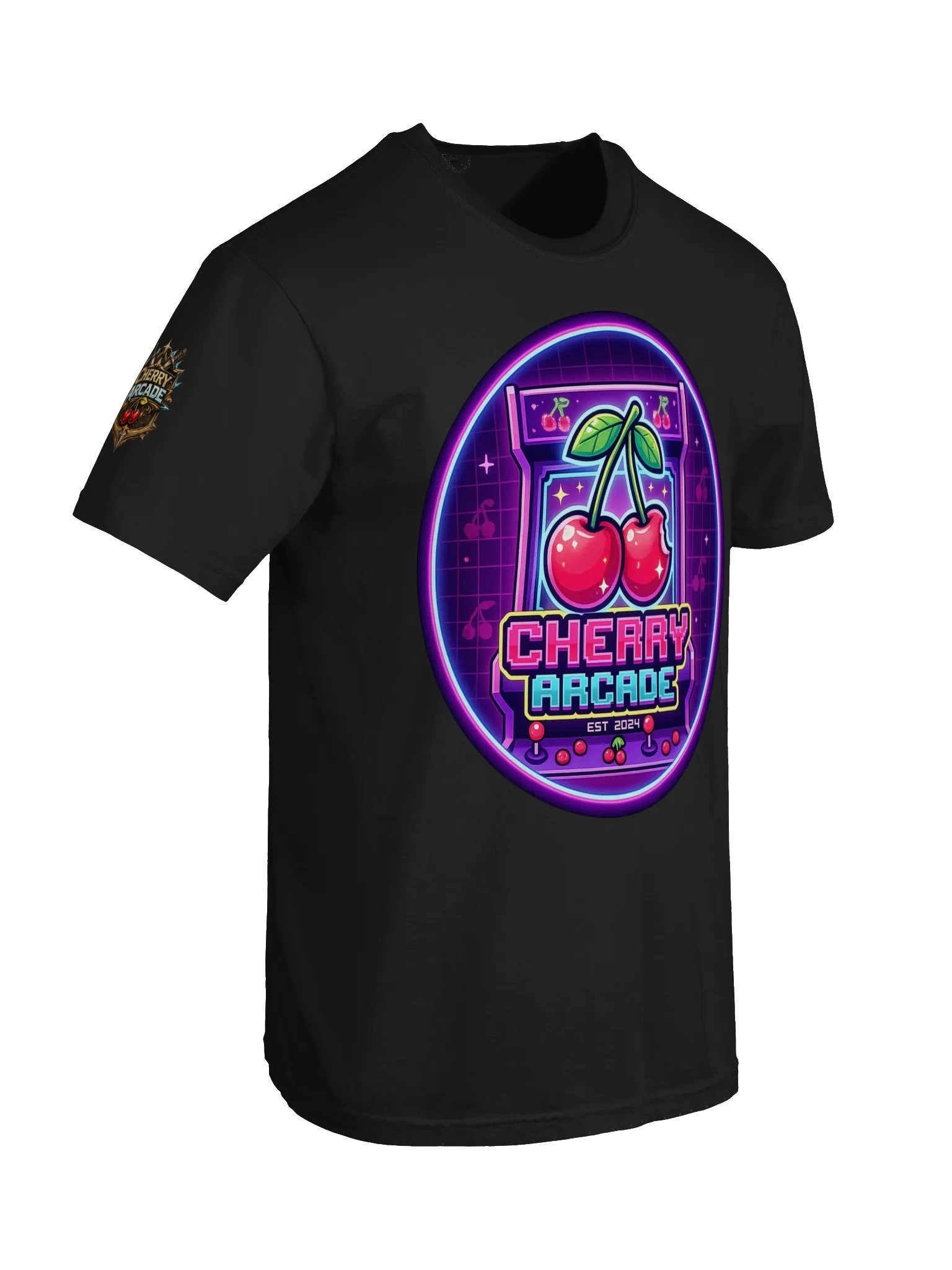 Cherry Arcade Neon Logo Tee product image (6)