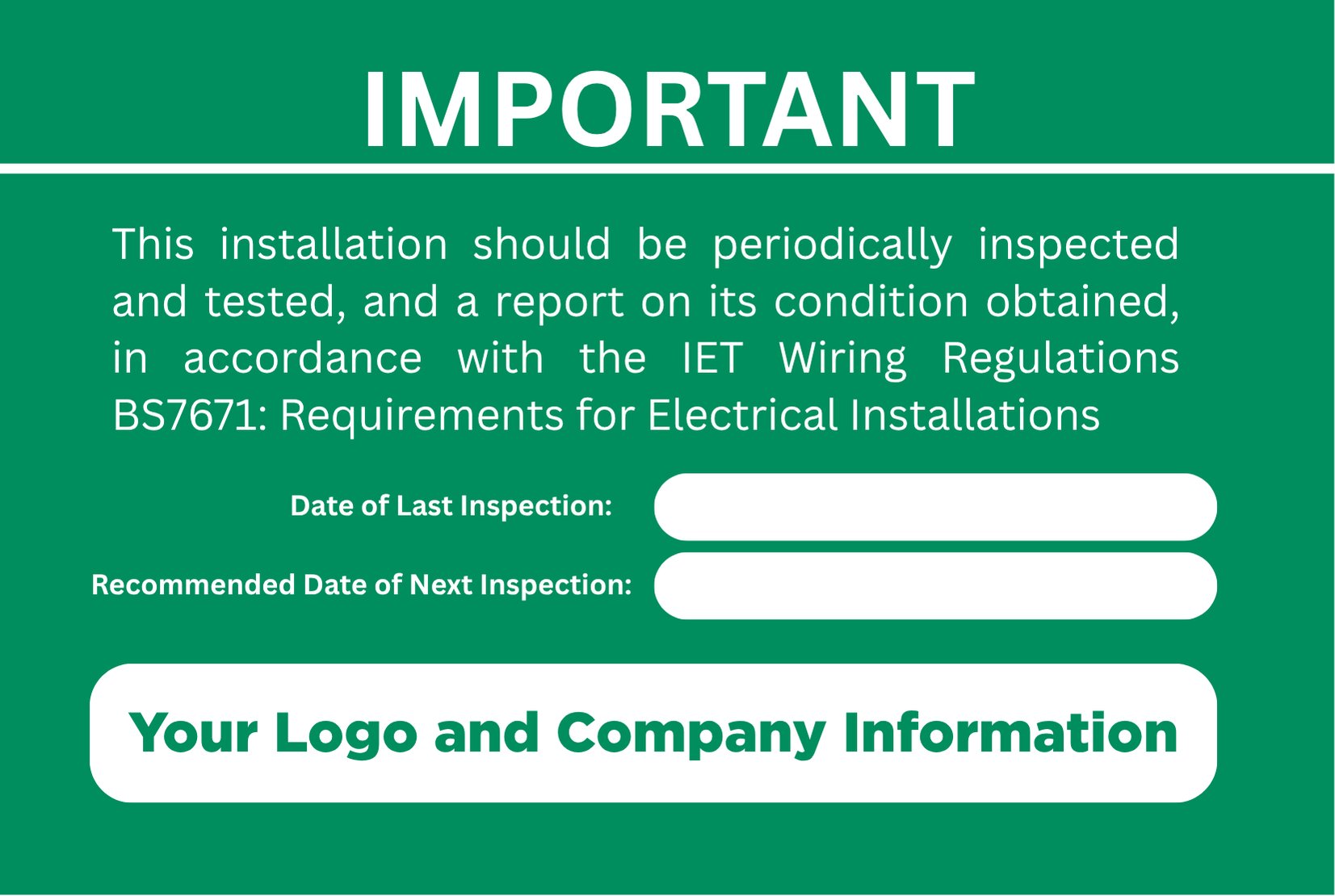 EICR Labels product image (1)