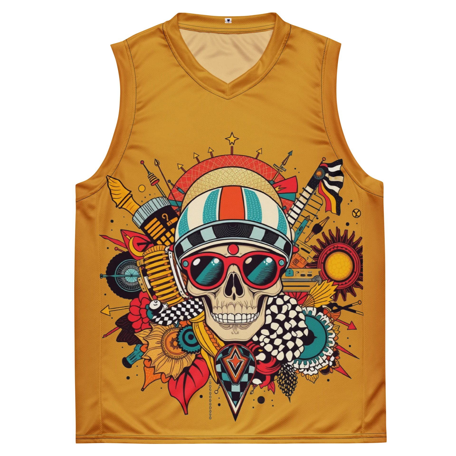 SpectraSkull All-Over Basketball Jersey product image (2)