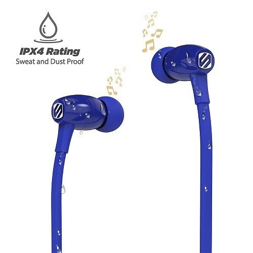 Scosche BT102 Wireless Bluetooth Earbuds - Hands-Free Mic & Controls (Blue) product image (3)