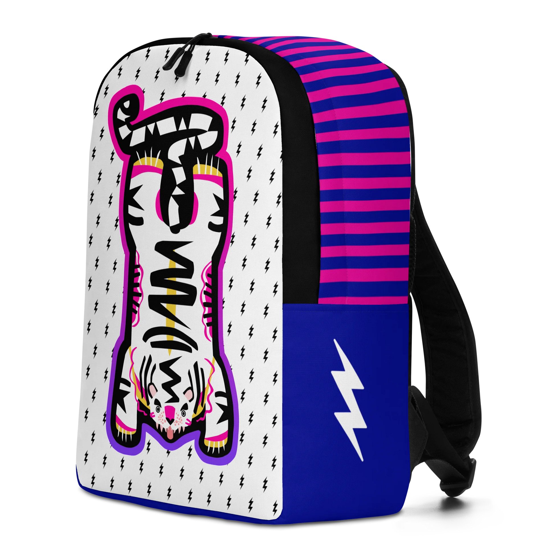 Pink & Blue Tiger Backpack product image (2)