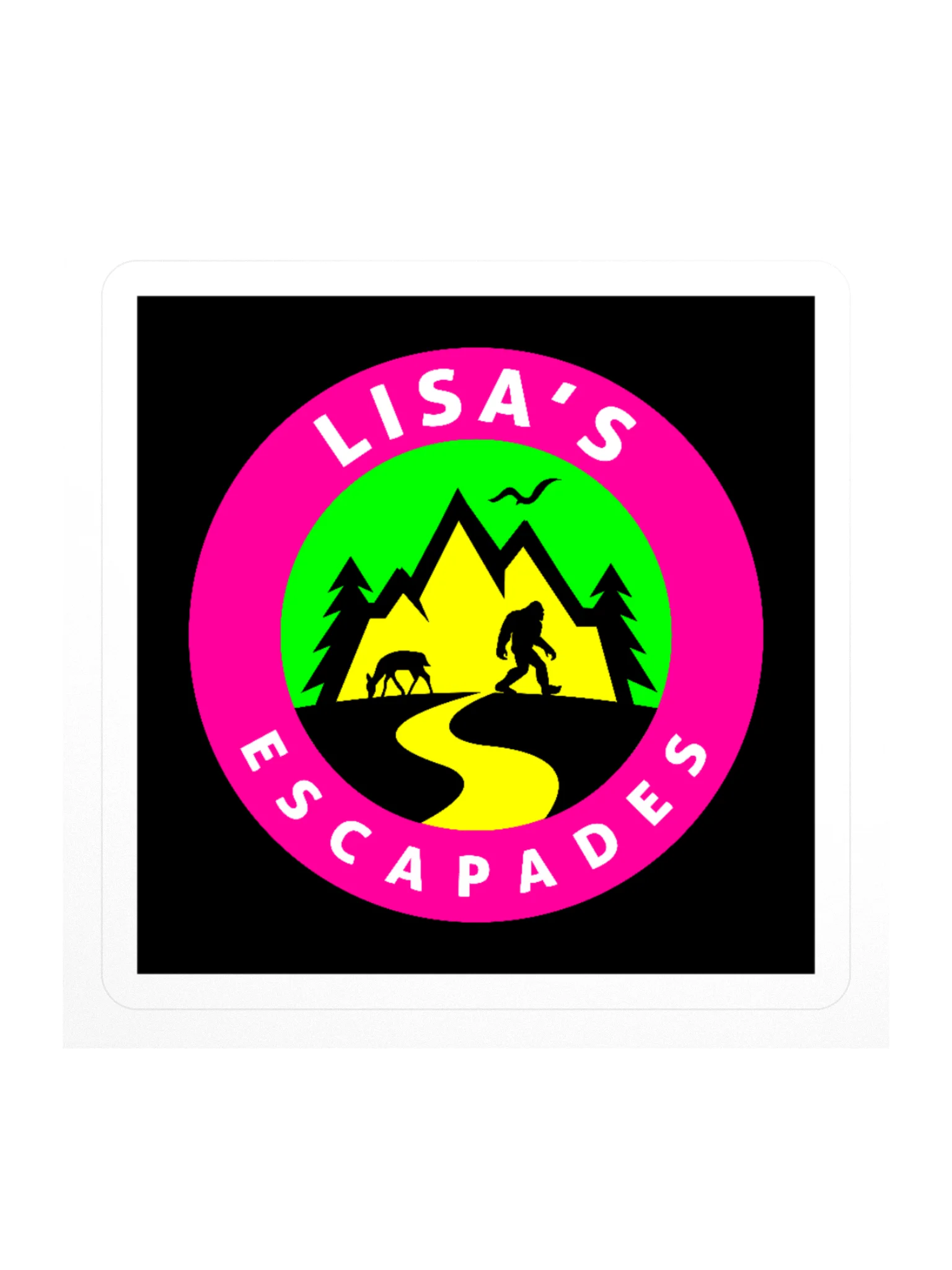 Lisa’s Escapades Mountain Sasquatch Sticker product image (1)