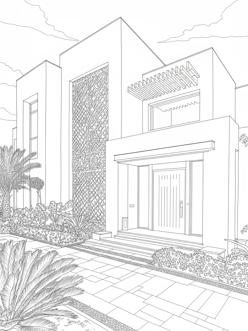 Arabic House coloring book product image (2)