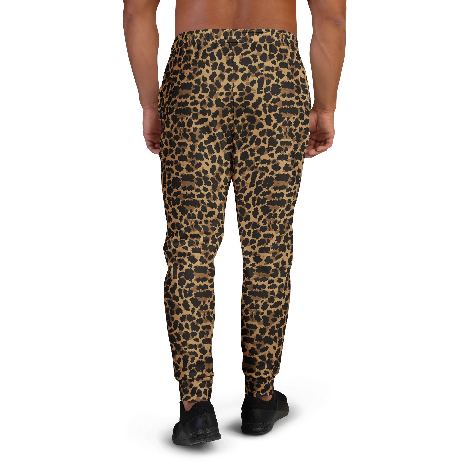 Comfortable Men's Joggers with Brown Leopard Print product image (3)