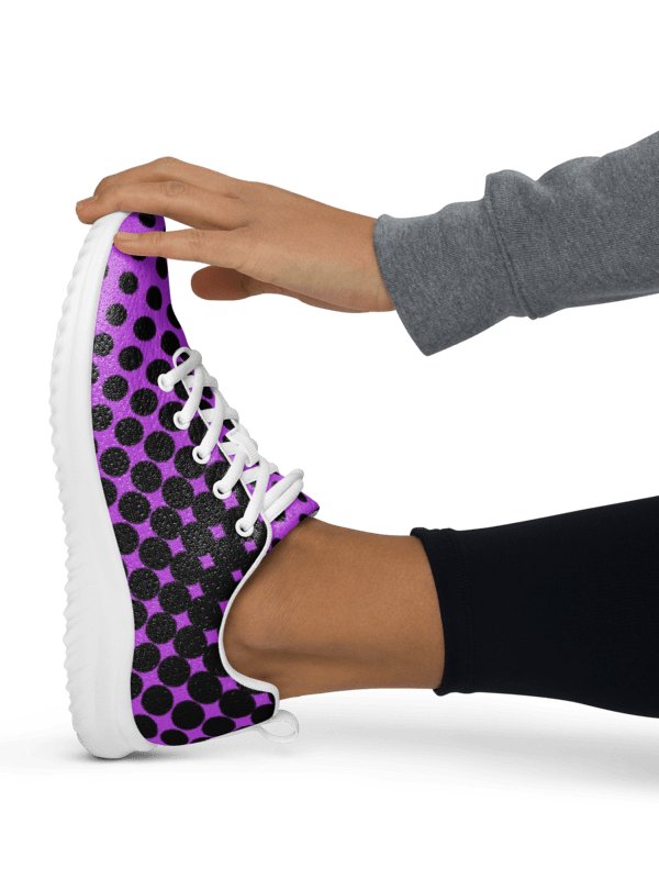 Deep Purple Halftone Vortex Women's Sneakers product image (2)