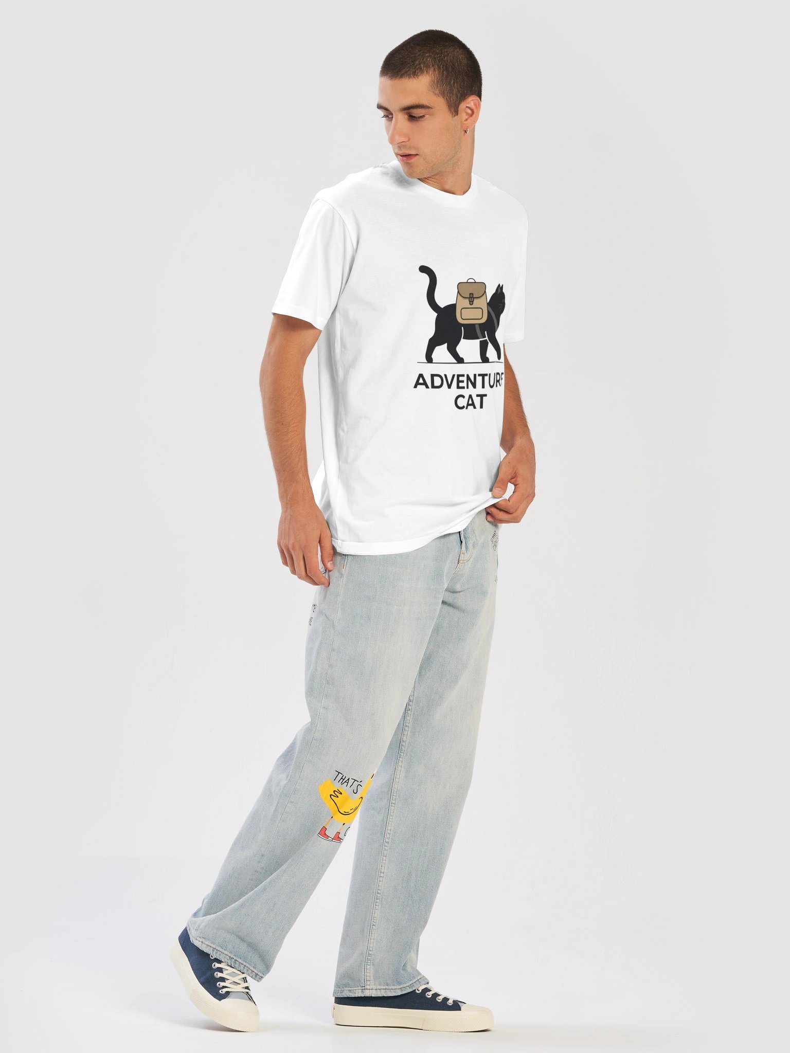 Adventure Cat T-Shirt – Funny Hiking Cat Graphic Tee product image (2)