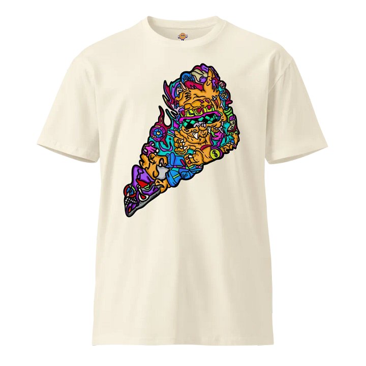 Chill Cat Tee Cream product image (1)