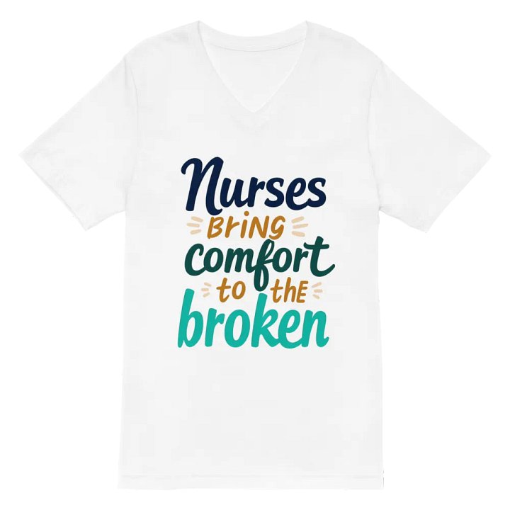 Comforting Nurses V-Neck Tee product image (6)