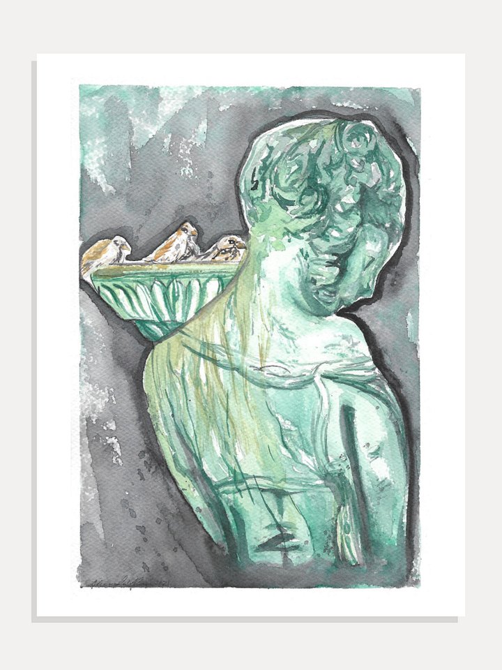 Bird Bath Giclée Art Print product image (1)