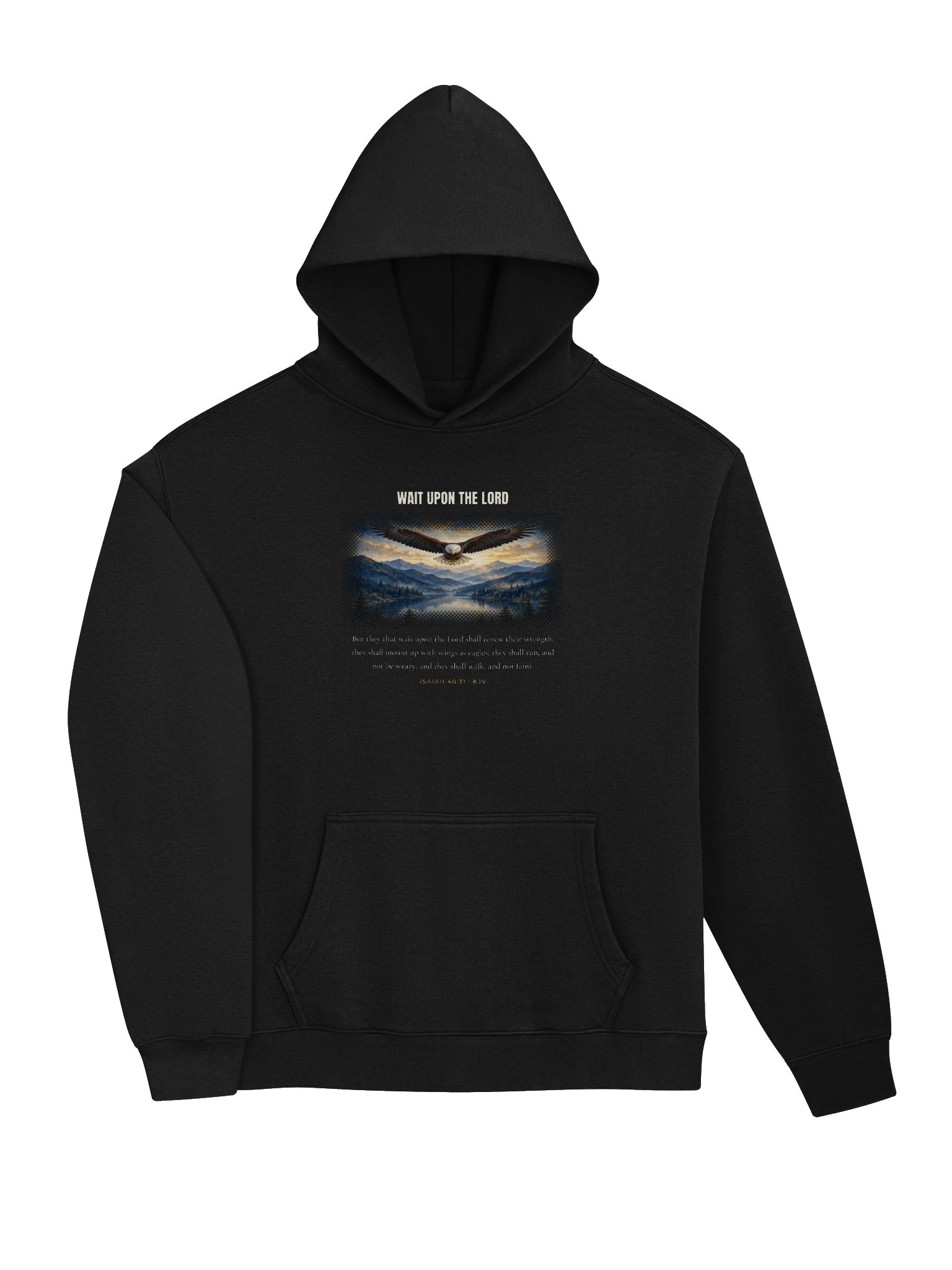 Mount Up With Wings as Eagles — Isaiah 40:31 Hoodie product image (3)