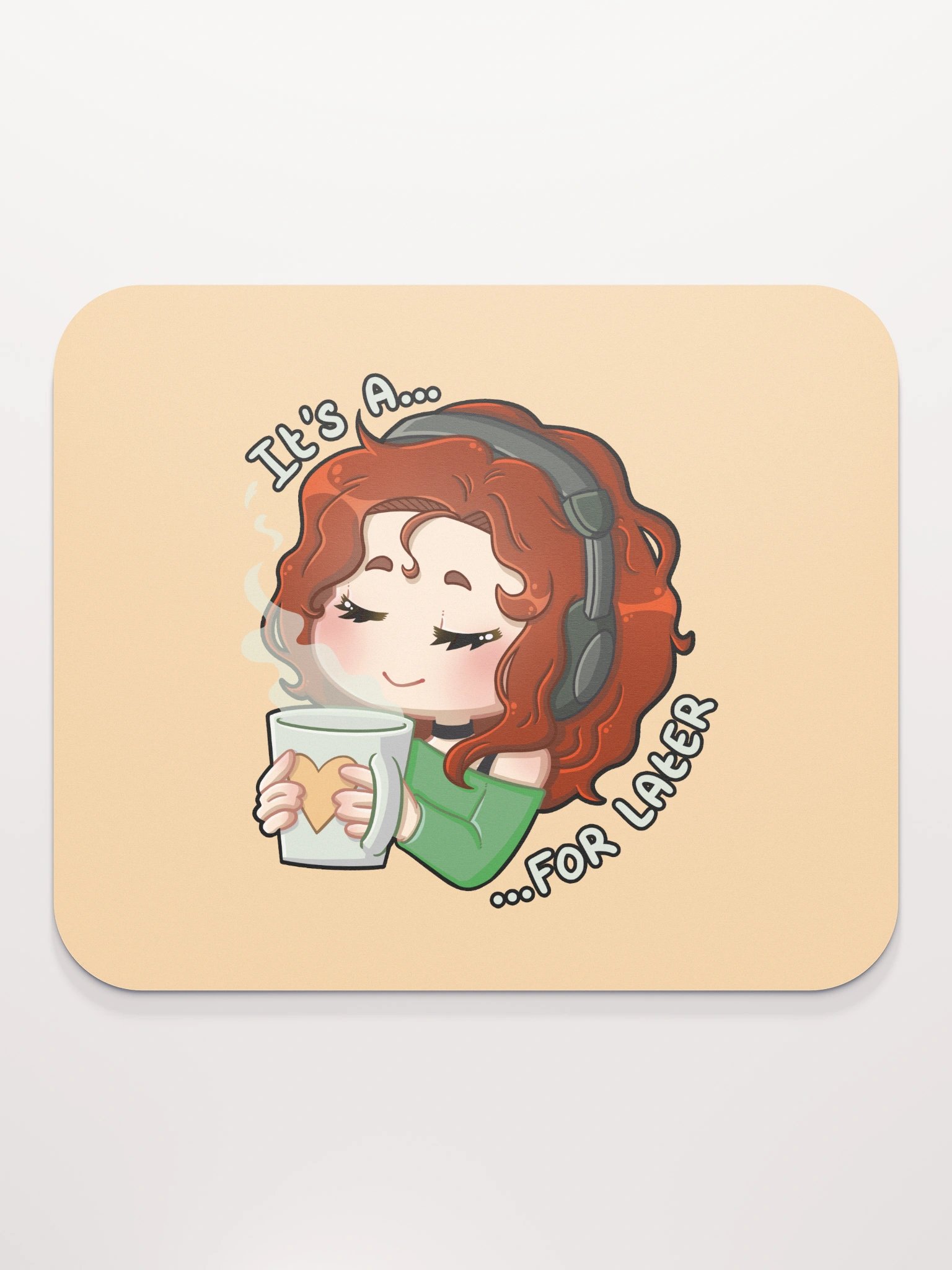 For Later mouse mat (yellow) product image (2)