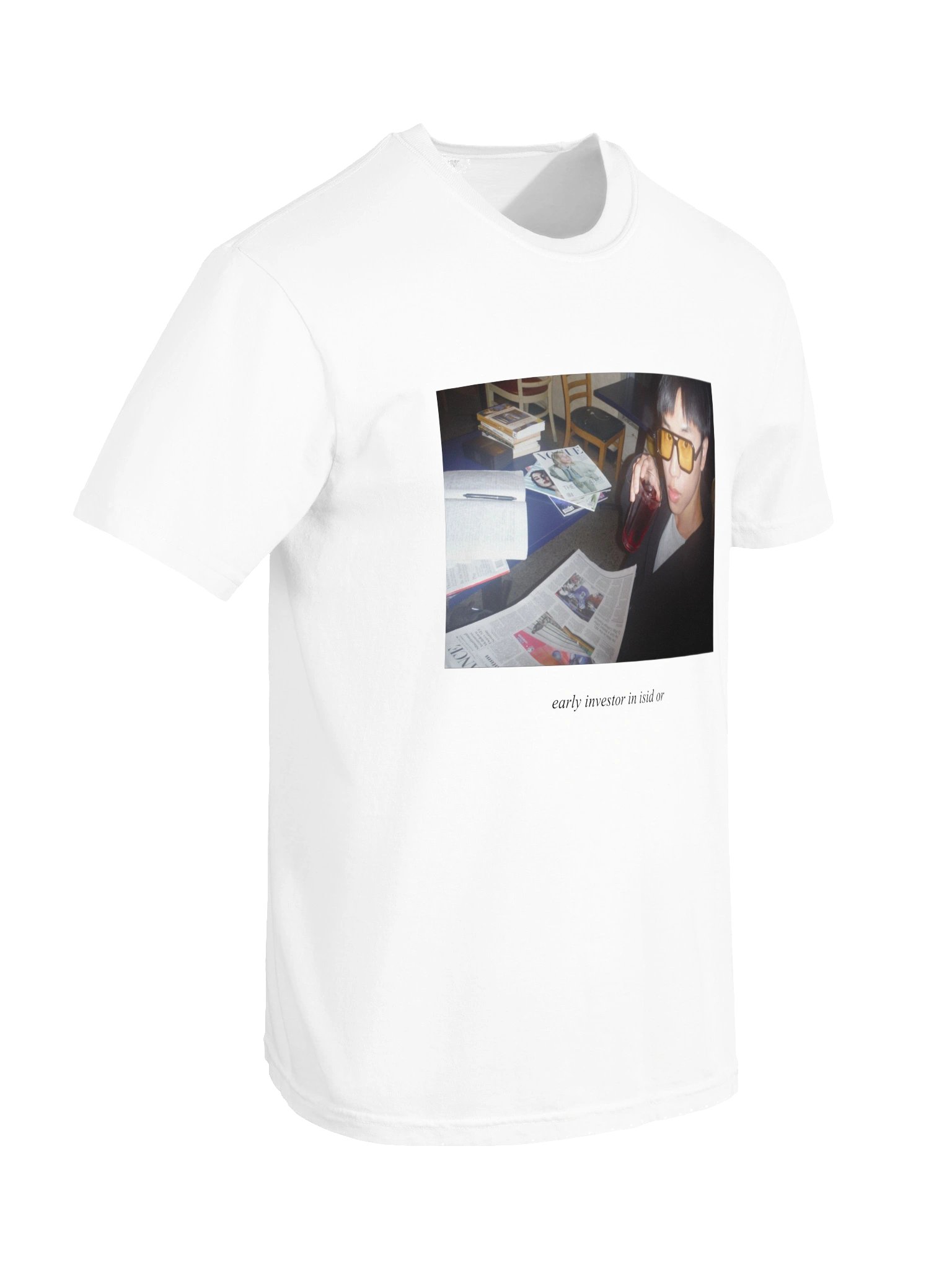 "Early Investor in isid or" T-Shirt - Alternative Design [White] product image (10)
