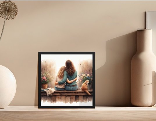 Mother and Daughter Bond Picture Perfect Poster | Mother's Day Gift product image (1)