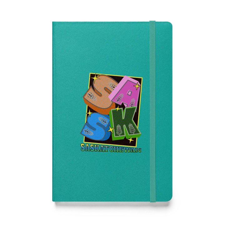 Sask Saskatchewan Block Letter Wheatland Hardcover Journal product image (1)