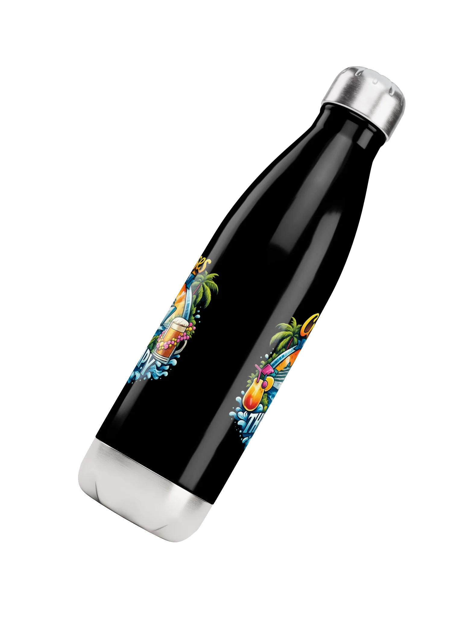 Cruises Are My Therapy Stainless Steel Water Bottle product image (4)
