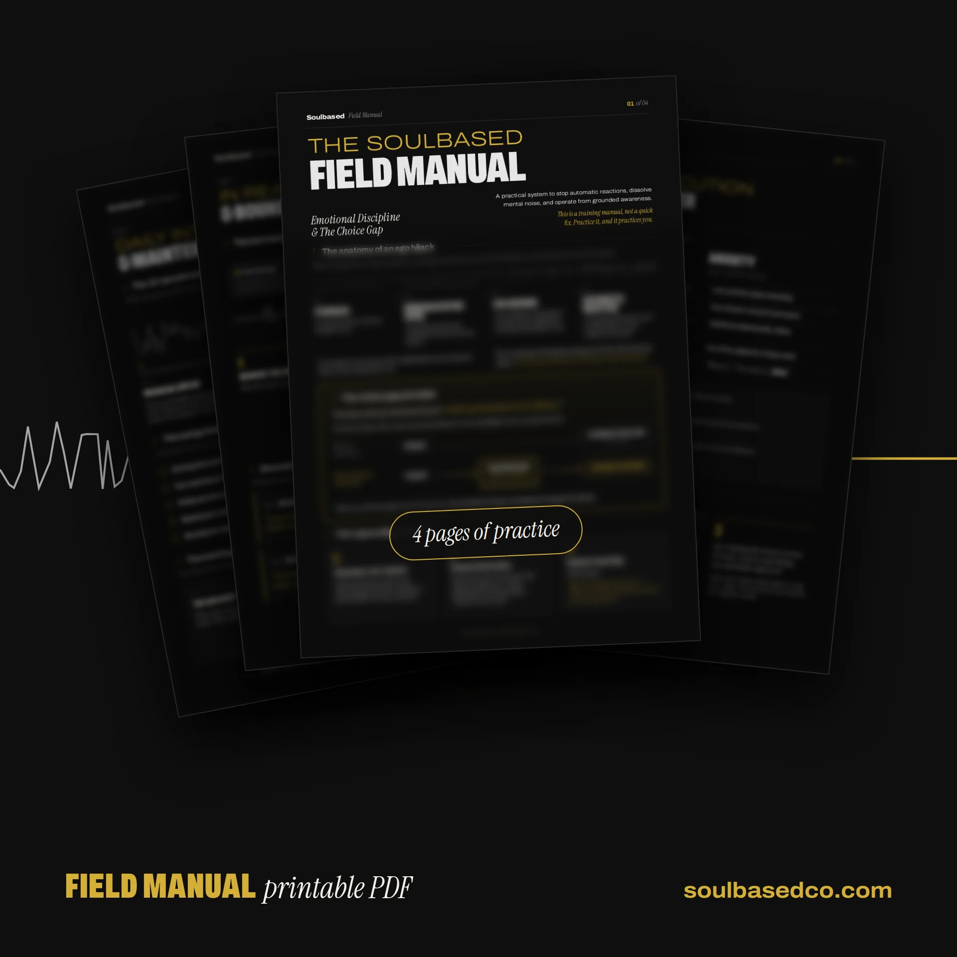 The Soulbased Field Manual: Emotional Discipline & The Choice Gap product image (1)
